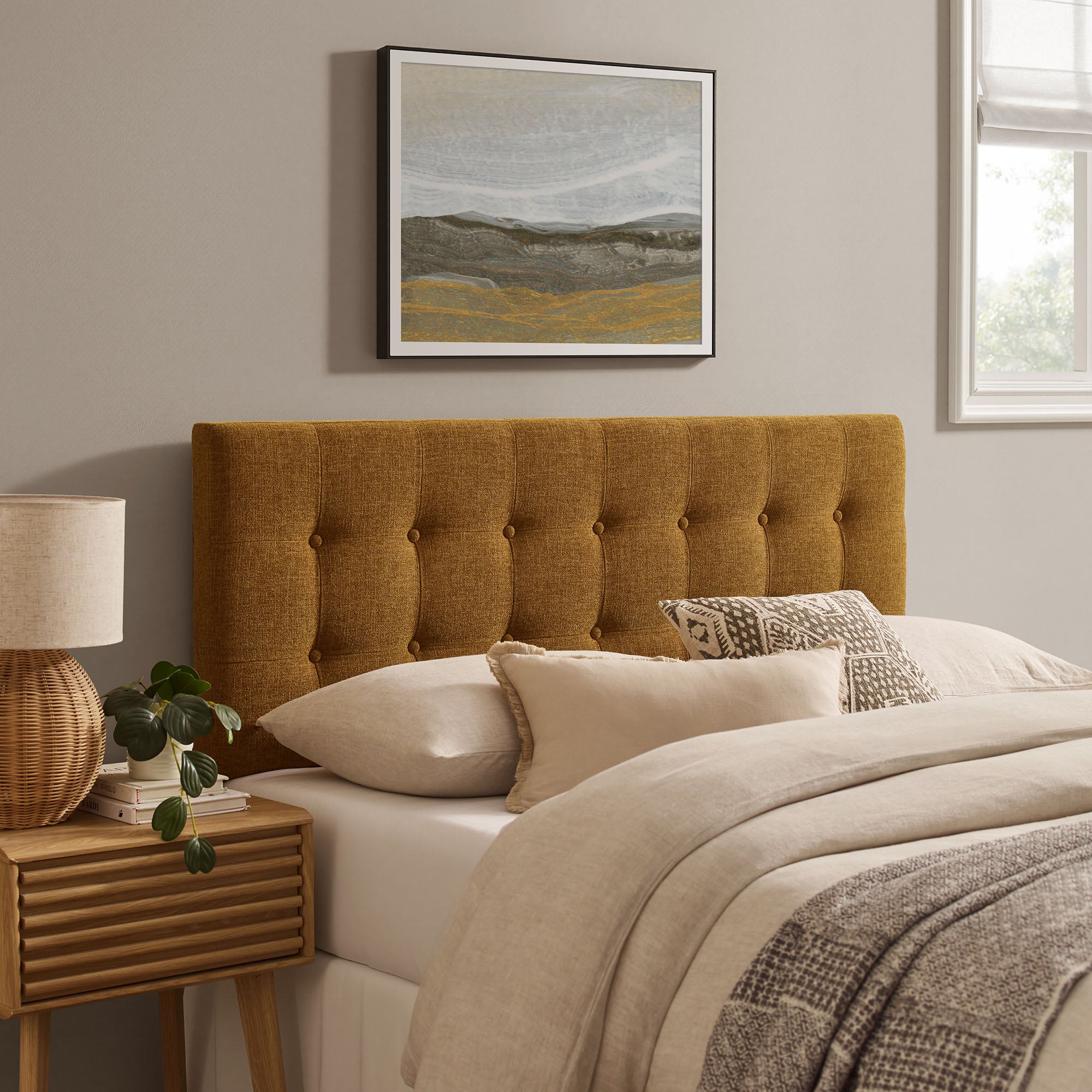 Modway MOD-7285 Emily Fabric Upholstered Queen Size Headboard