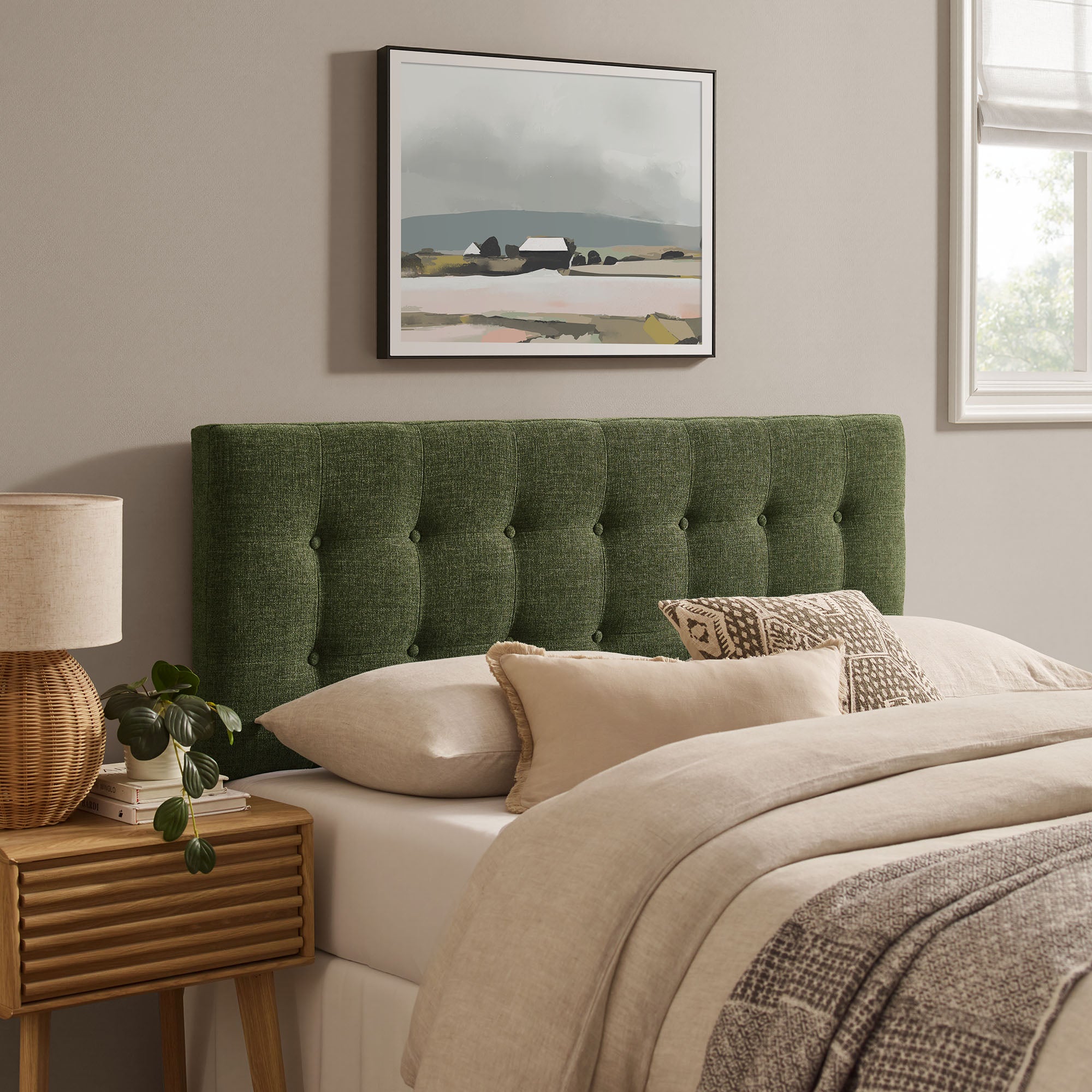 Modway MOD-7285 Emily Fabric Upholstered Queen Size Headboard