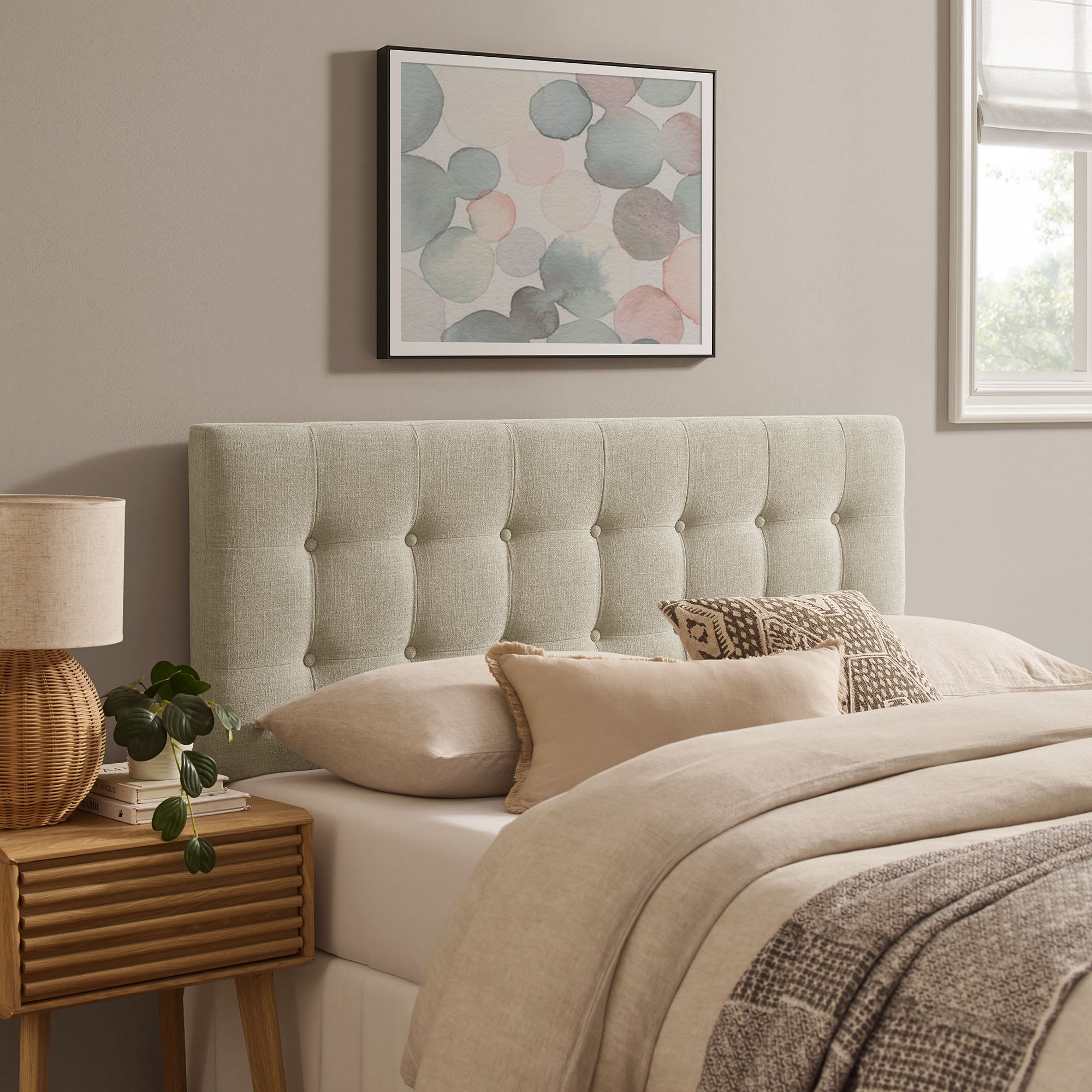 Modway MOD-7285 Emily Fabric Upholstered Queen Size Headboard