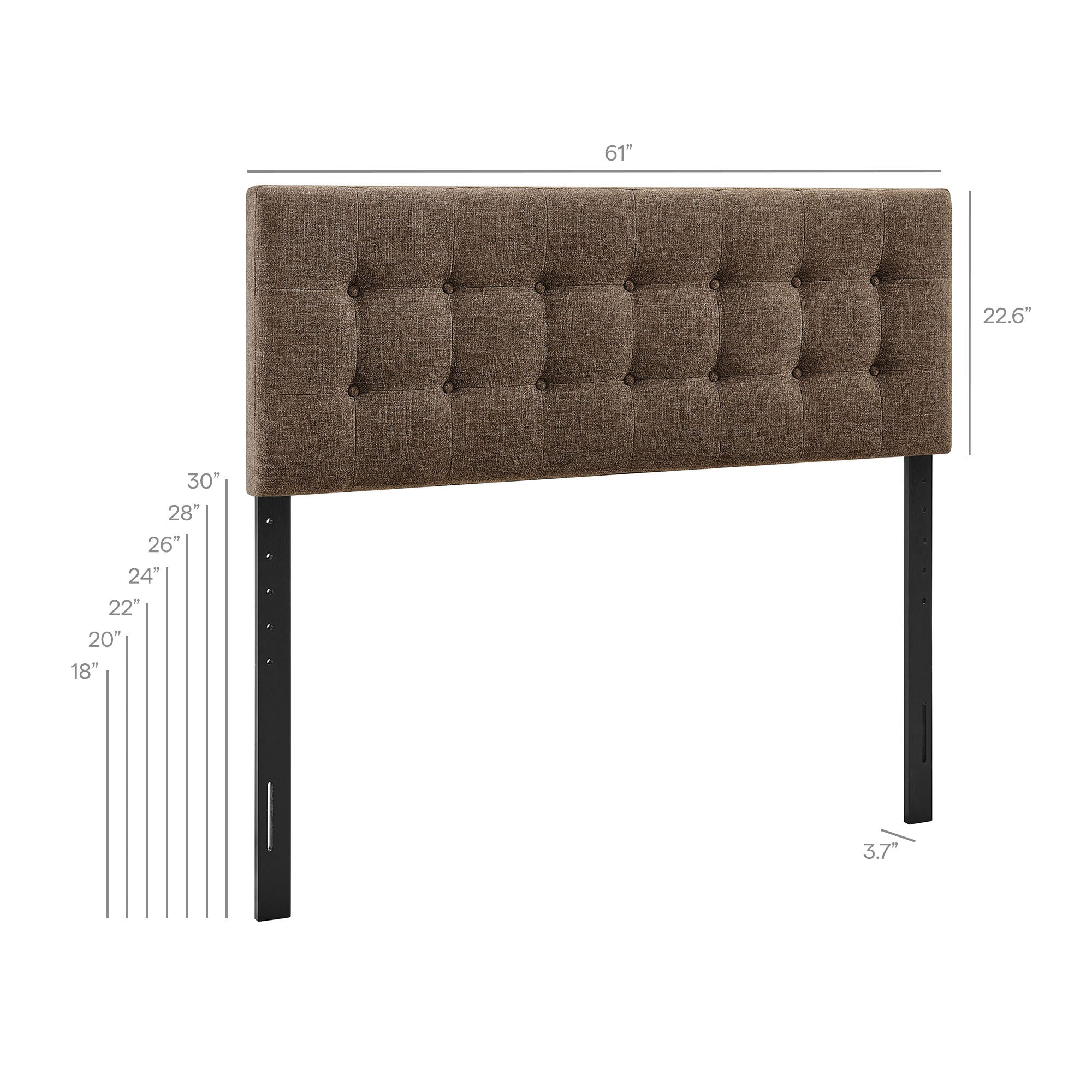 Modway MOD-7285 Emily Fabric Upholstered Queen Size Headboard