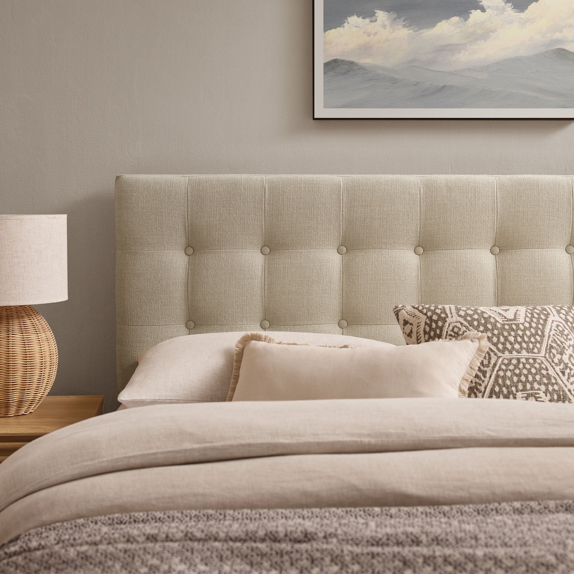 Modway MOD-7287 Emily Fabric Upholstered King Size Headboard