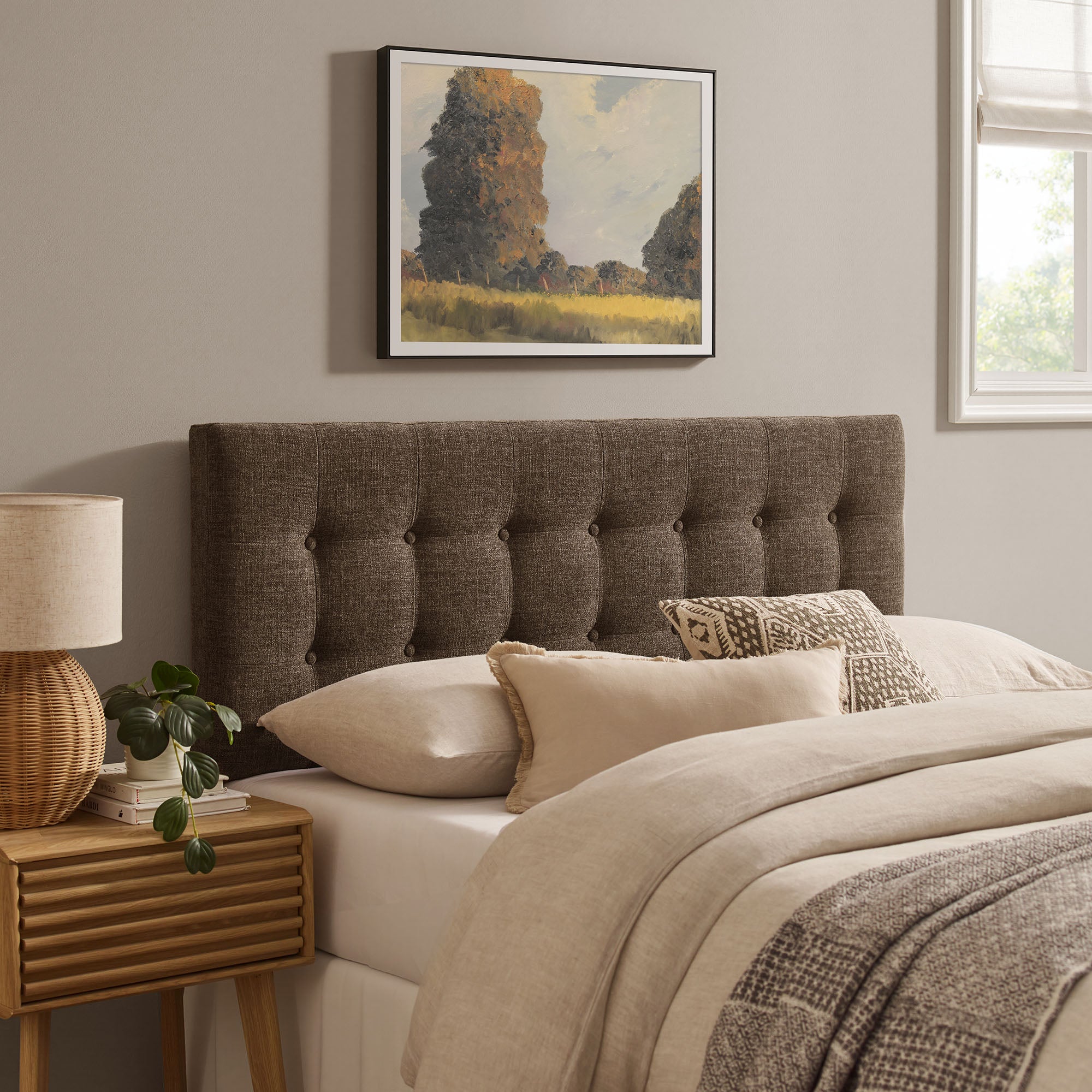 Modway MOD-7287 Emily Fabric Upholstered King Size Headboard