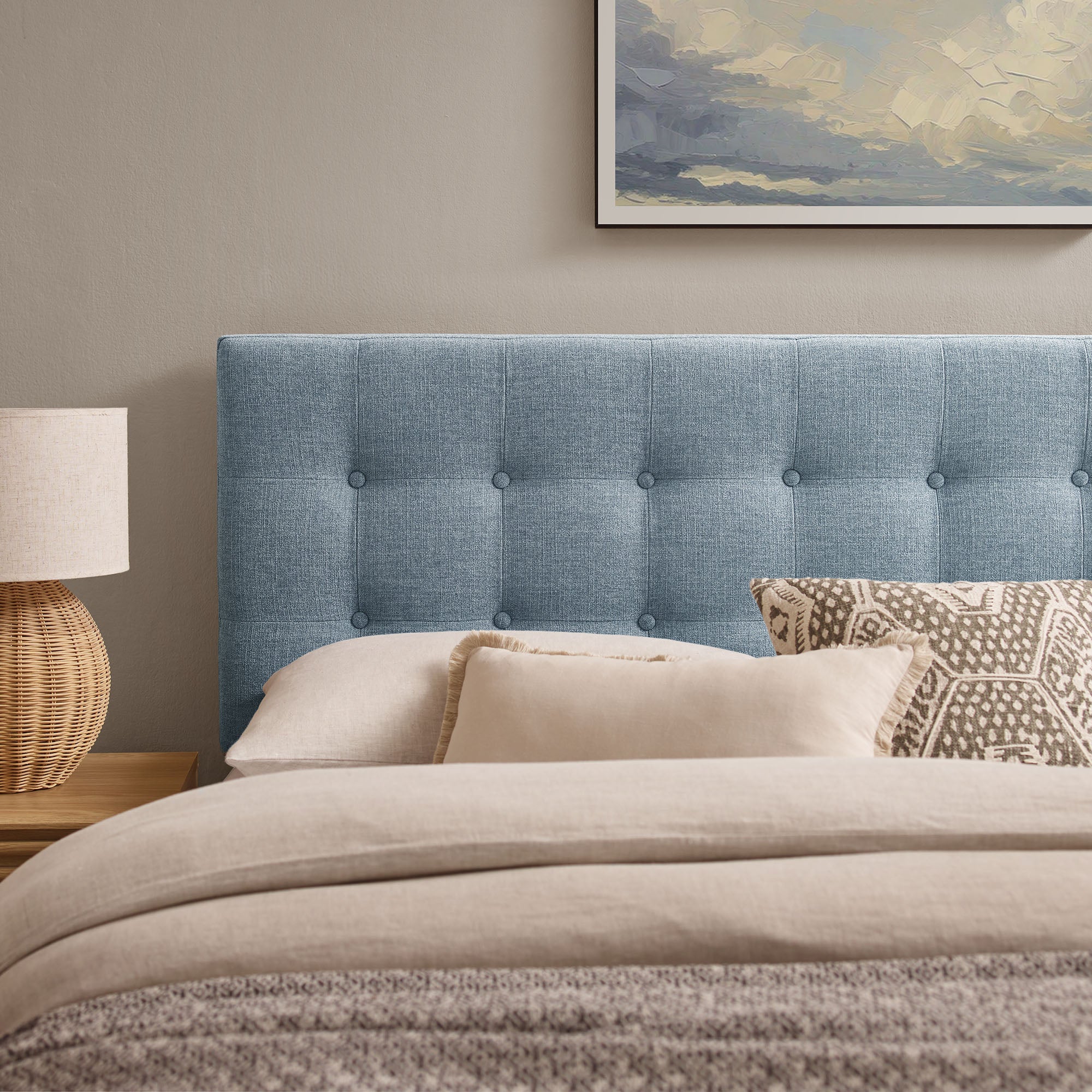 Modway MOD-7287 Emily Fabric Upholstered King Size Headboard