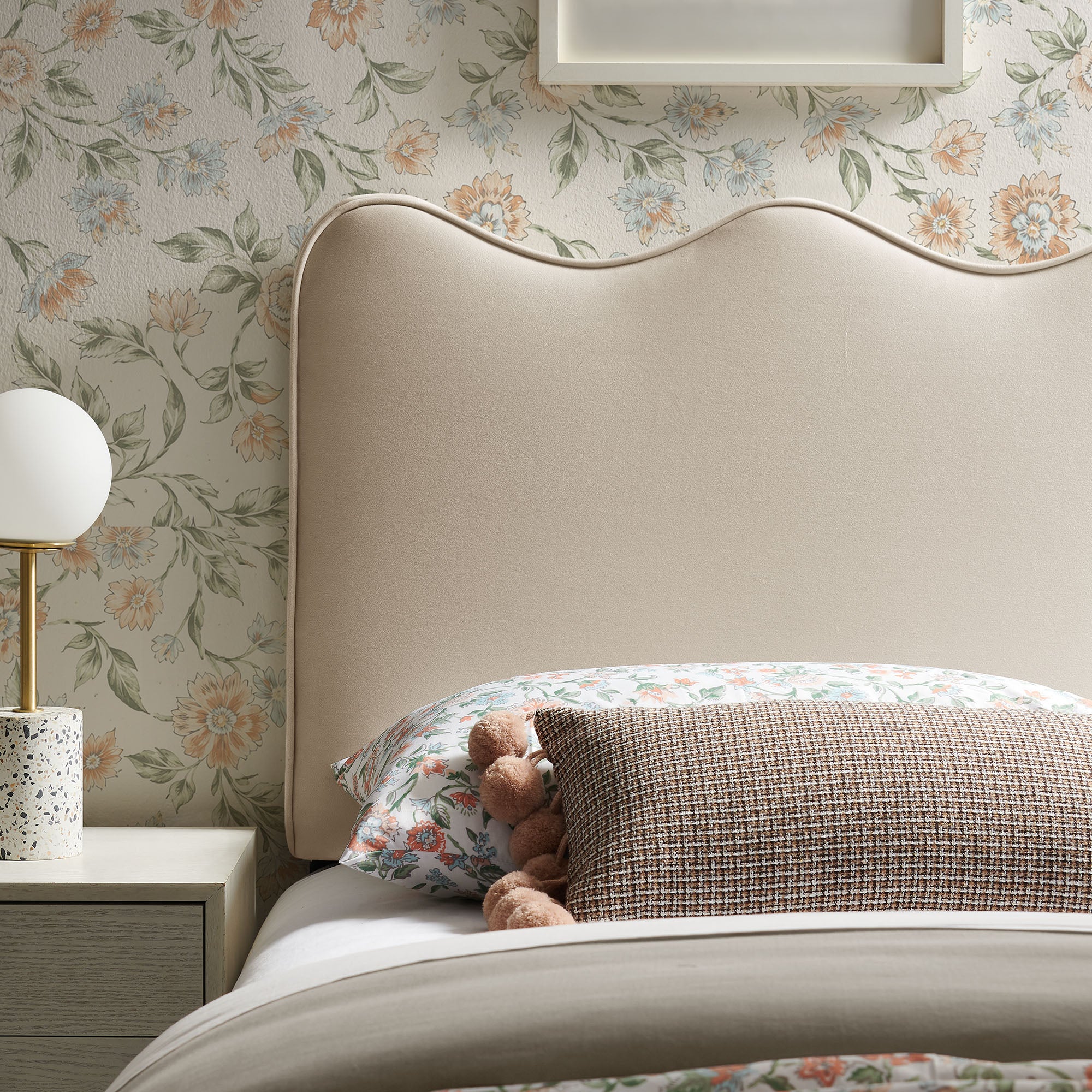 Modway MOD-7288 Athena Stain-Resistant Performance Velvet Twin Size Headboard