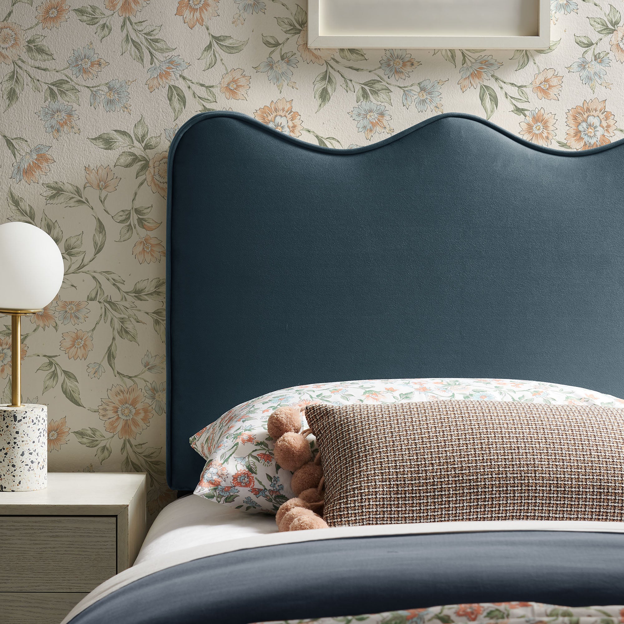 Modway MOD-7288 Athena Stain-Resistant Performance Velvet Twin Size Headboard