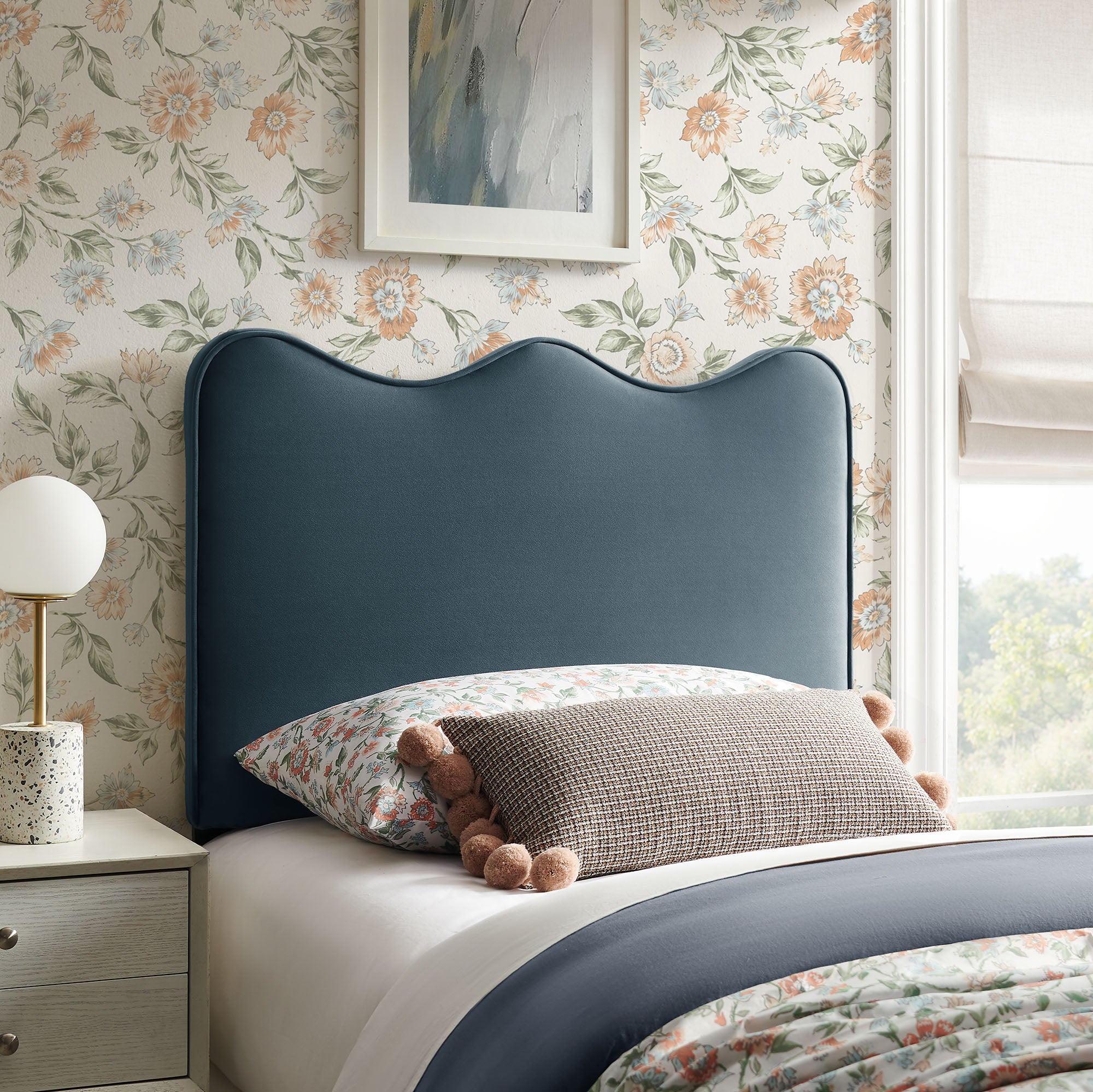 Modway MOD-7288 Athena Stain-Resistant Performance Velvet Twin Size Headboard
