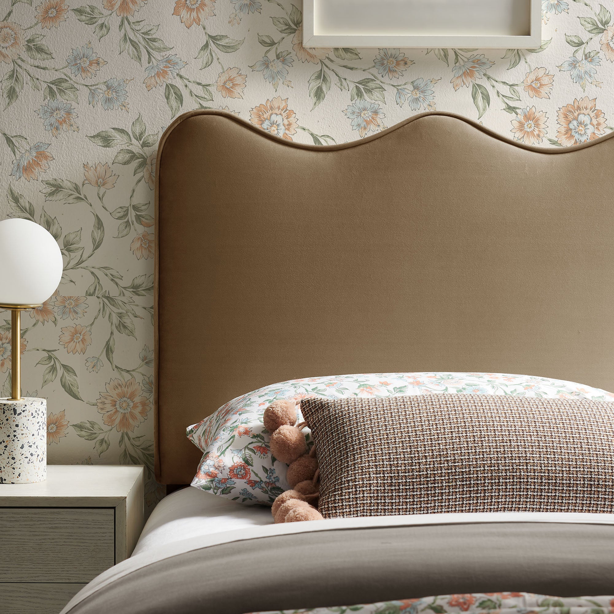Modway MOD-7288 Athena Stain-Resistant Performance Velvet Twin Size Headboard