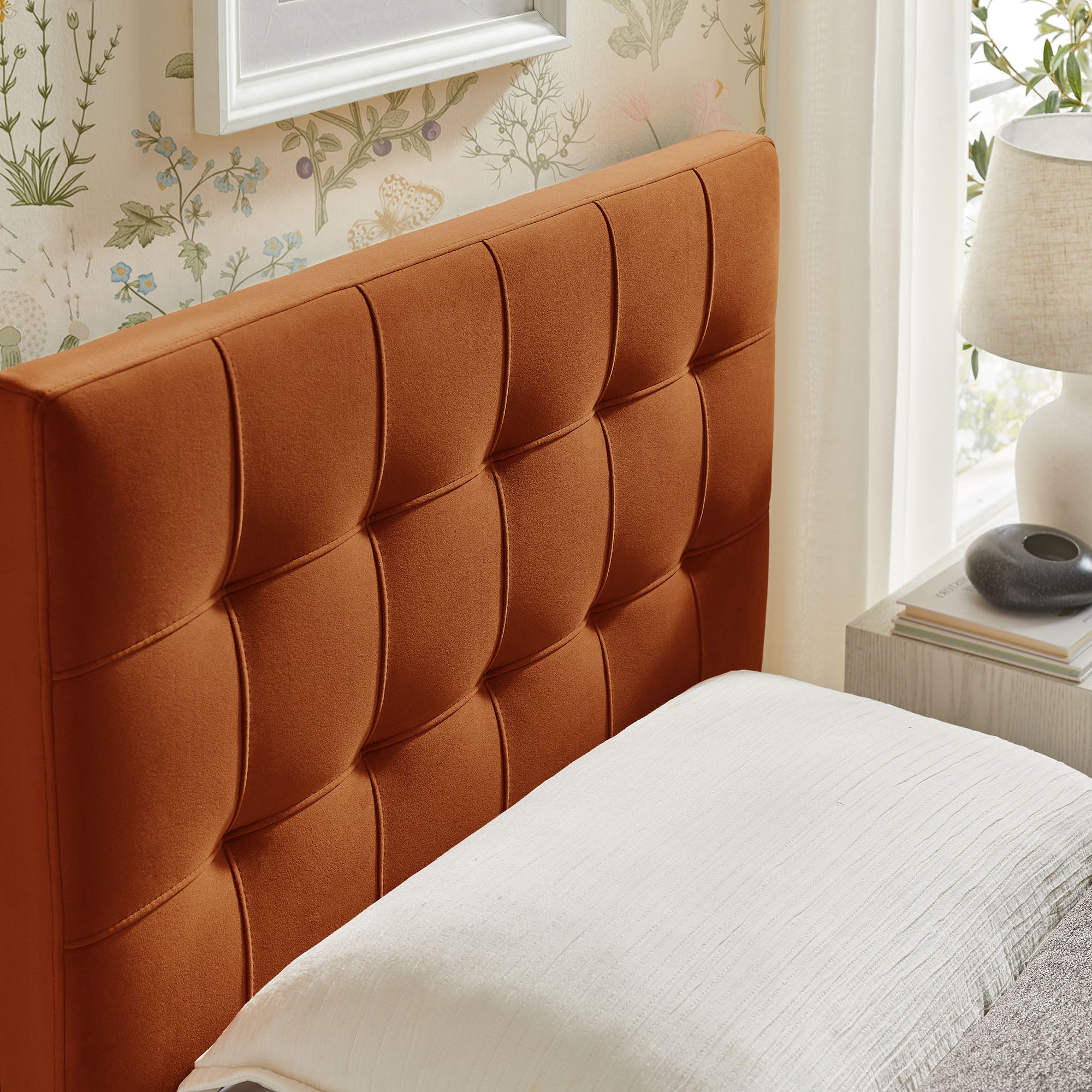 Modway Lily Stain-Resistant Performance Velvet Twin Size Headboard