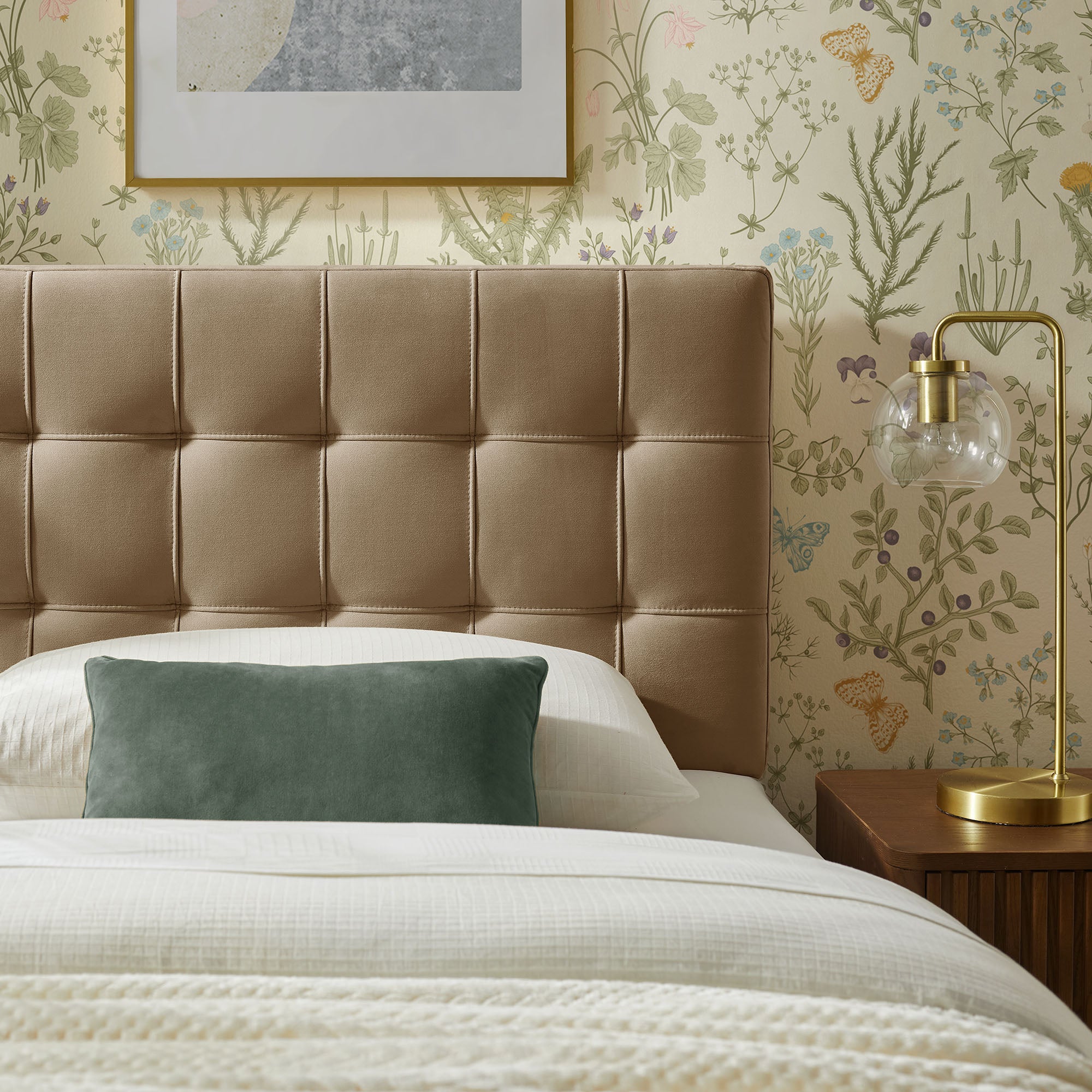 Modway MOD-7289 Lily Stain-Resistant Performance Velvet Twin Size Headboard