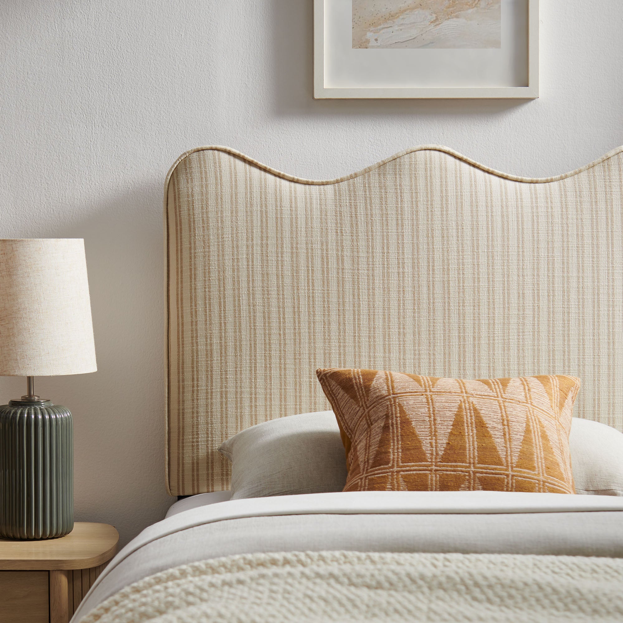 Modway MOD-7290 Athena Striped Fabric Upholstered Twin Size Headboard