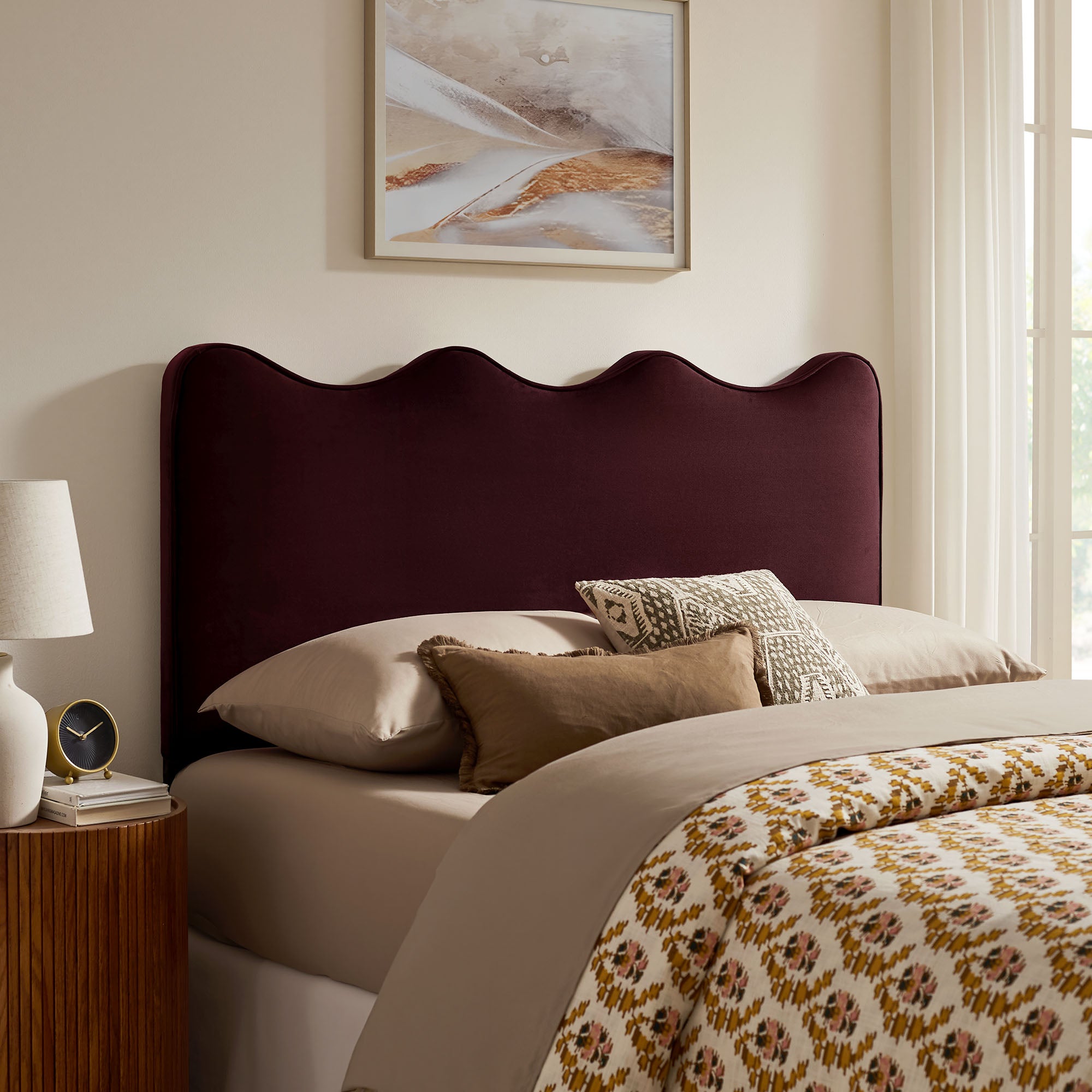 Modway MOD-7291 Athena Stain-Resistant Performance Velvet Full Size Headboard