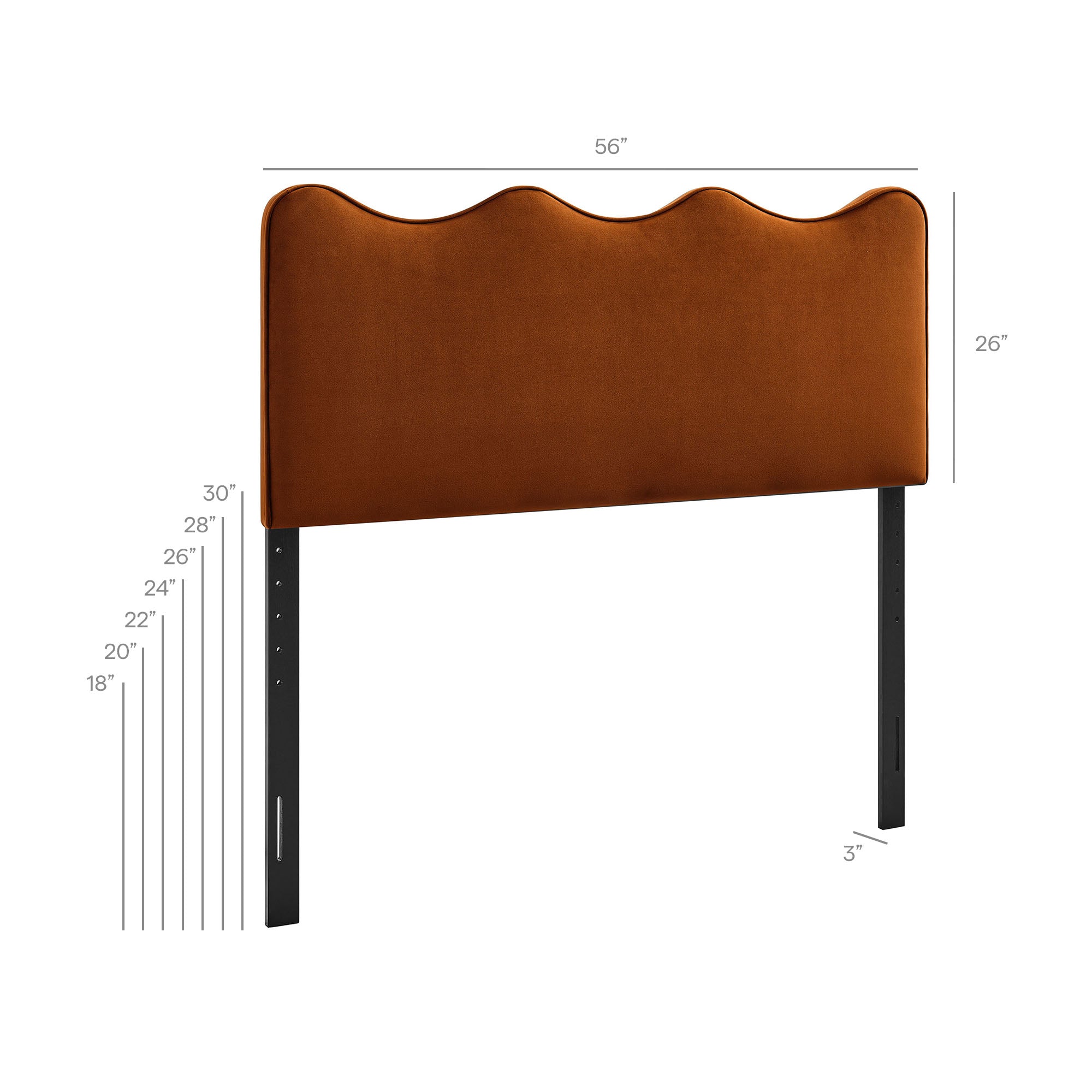 Modway MOD-7291 Athena Stain-Resistant Performance Velvet Full Size Headboard