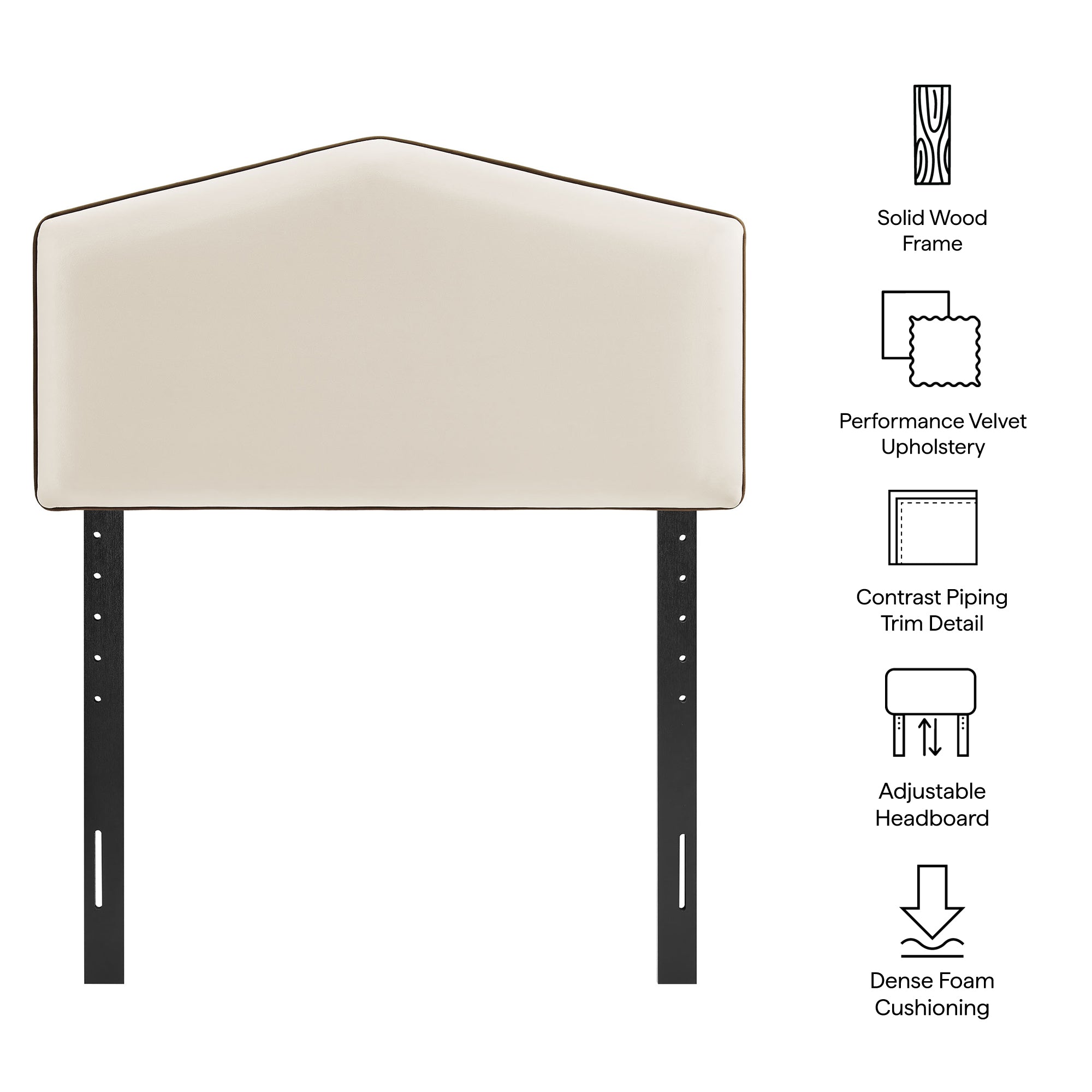 Modway MOD-7297 Cosette Performance Velvet Twin Size Headboard