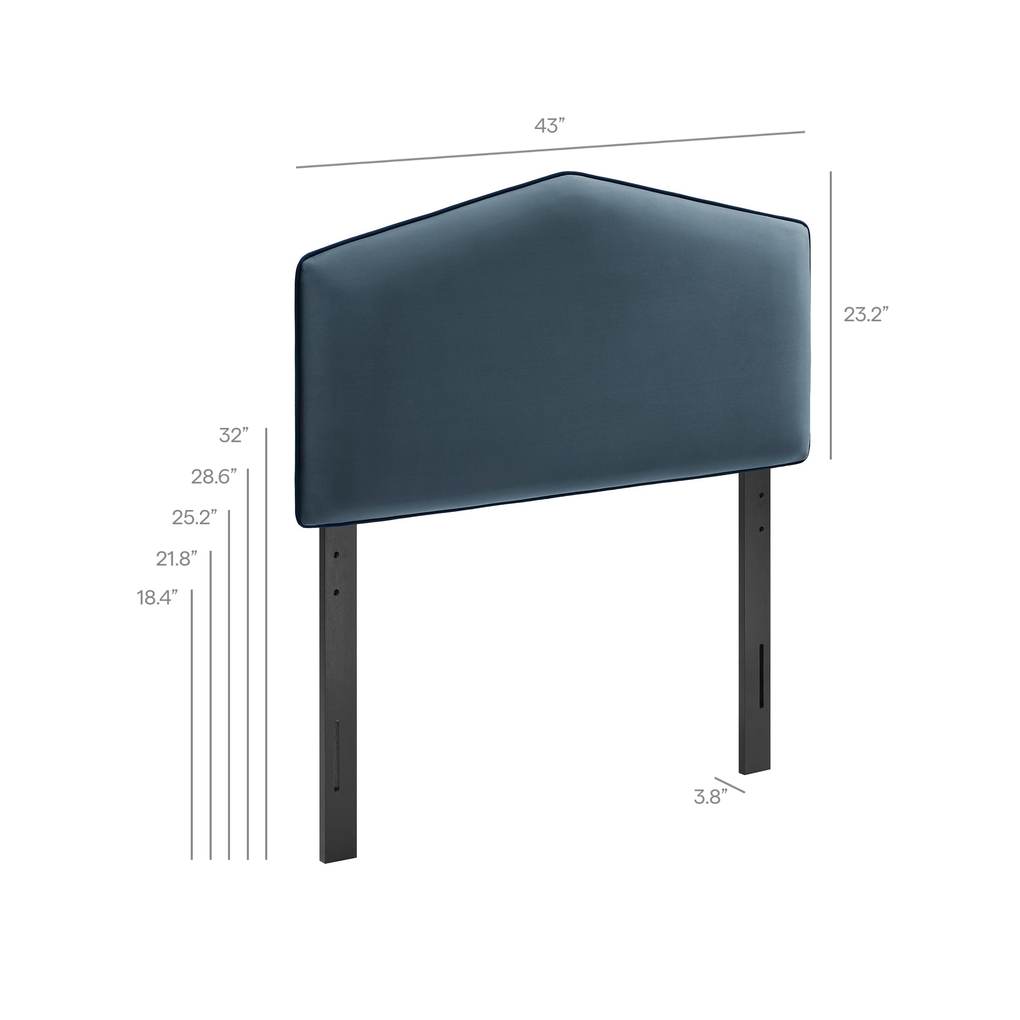 Modway MOD-7297 Cosette Performance Velvet Twin Size Headboard