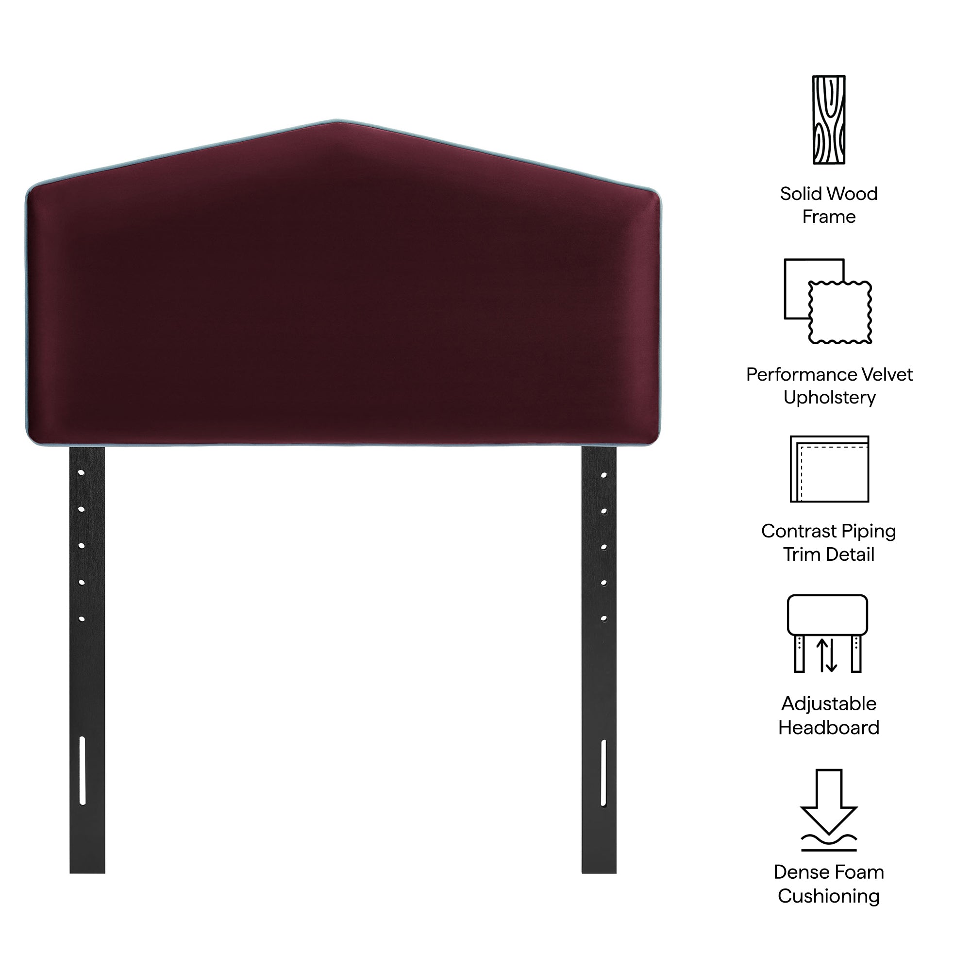 Modway MOD-7297 Cosette Performance Velvet Twin Size Headboard