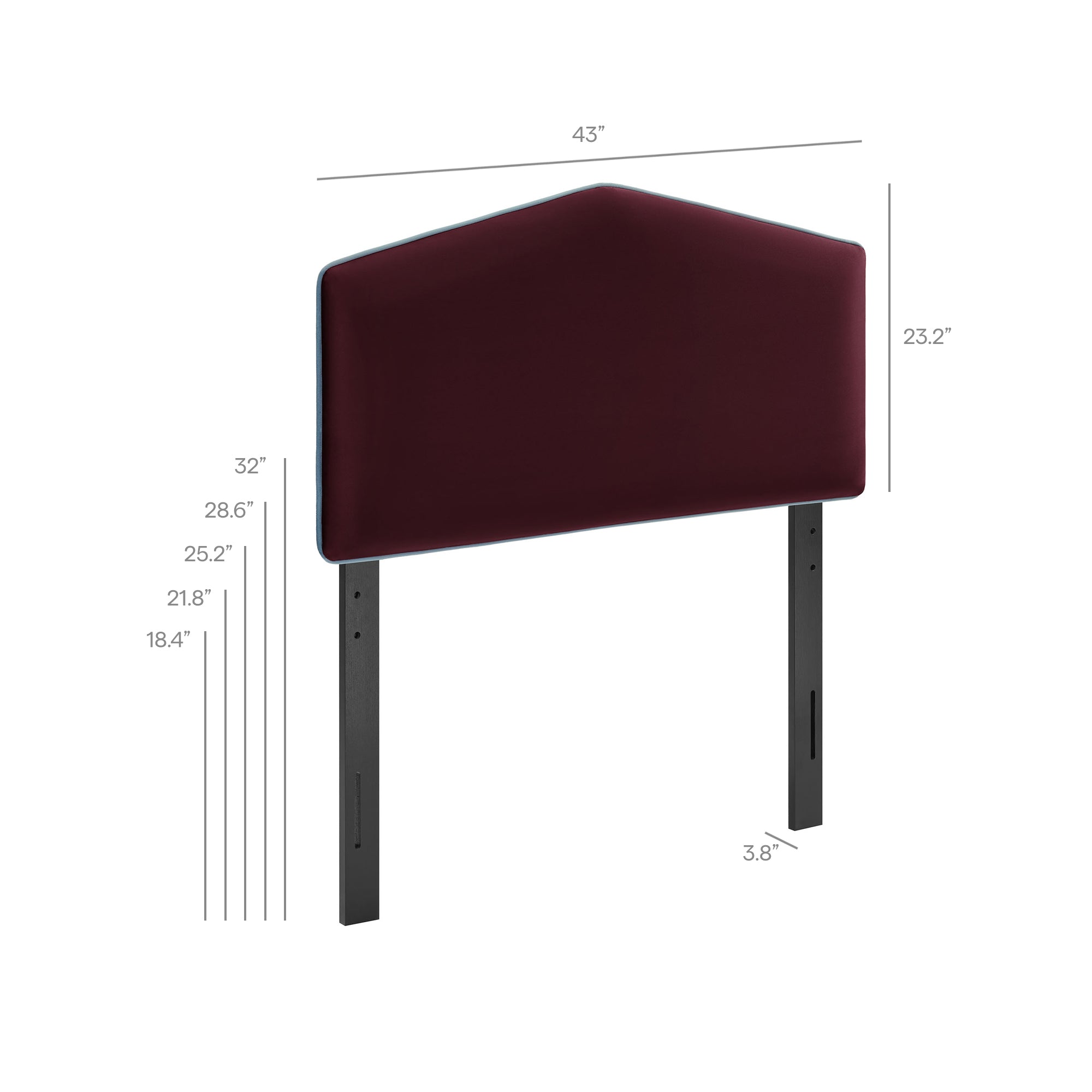 Modway Cosette Performance Velvet Twin Size Headboard