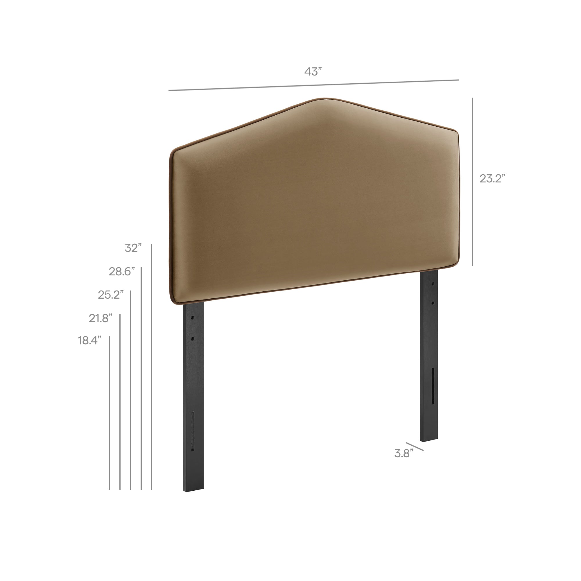 Modway MOD-7297 Cosette Performance Velvet Twin Size Headboard