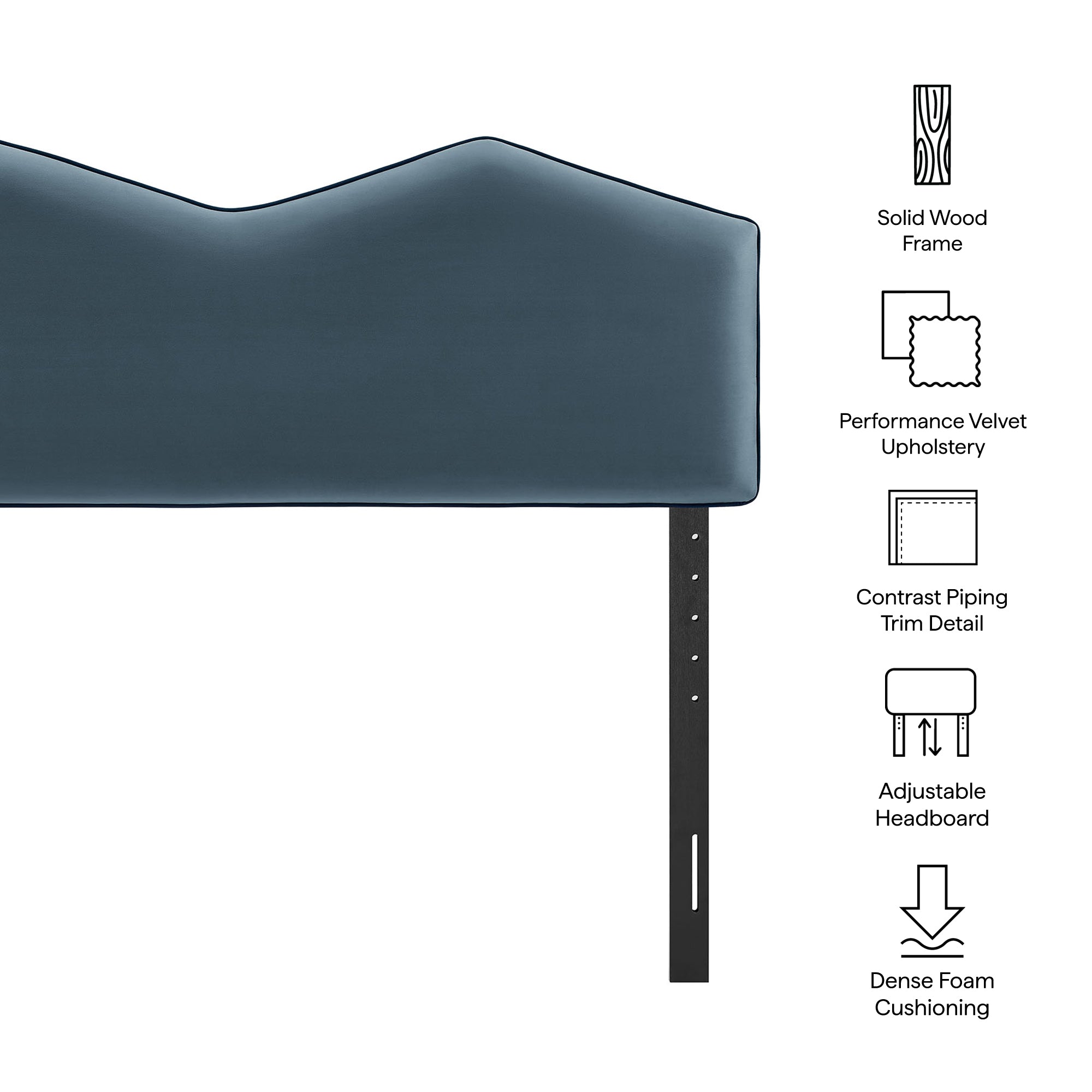 Modway MOD-7299 Cosette Performance Velvet Queen Size Headboard