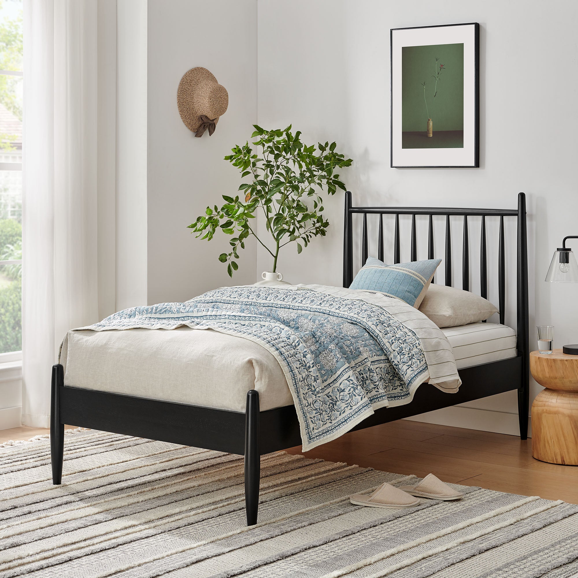 Modway Zane Twin Size Spindle Bed Frame
