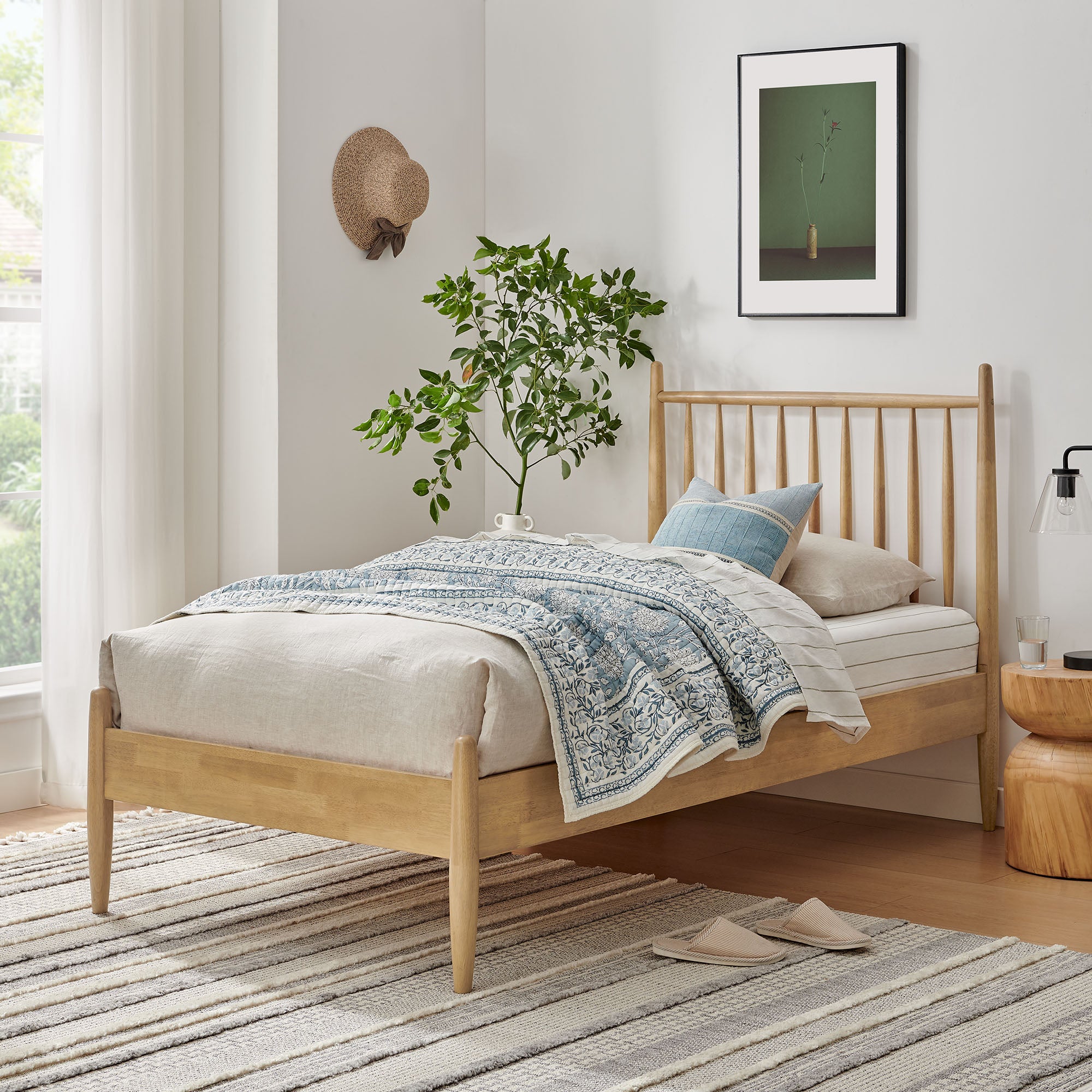 Modway Zane Twin Size Spindle Bed Frame