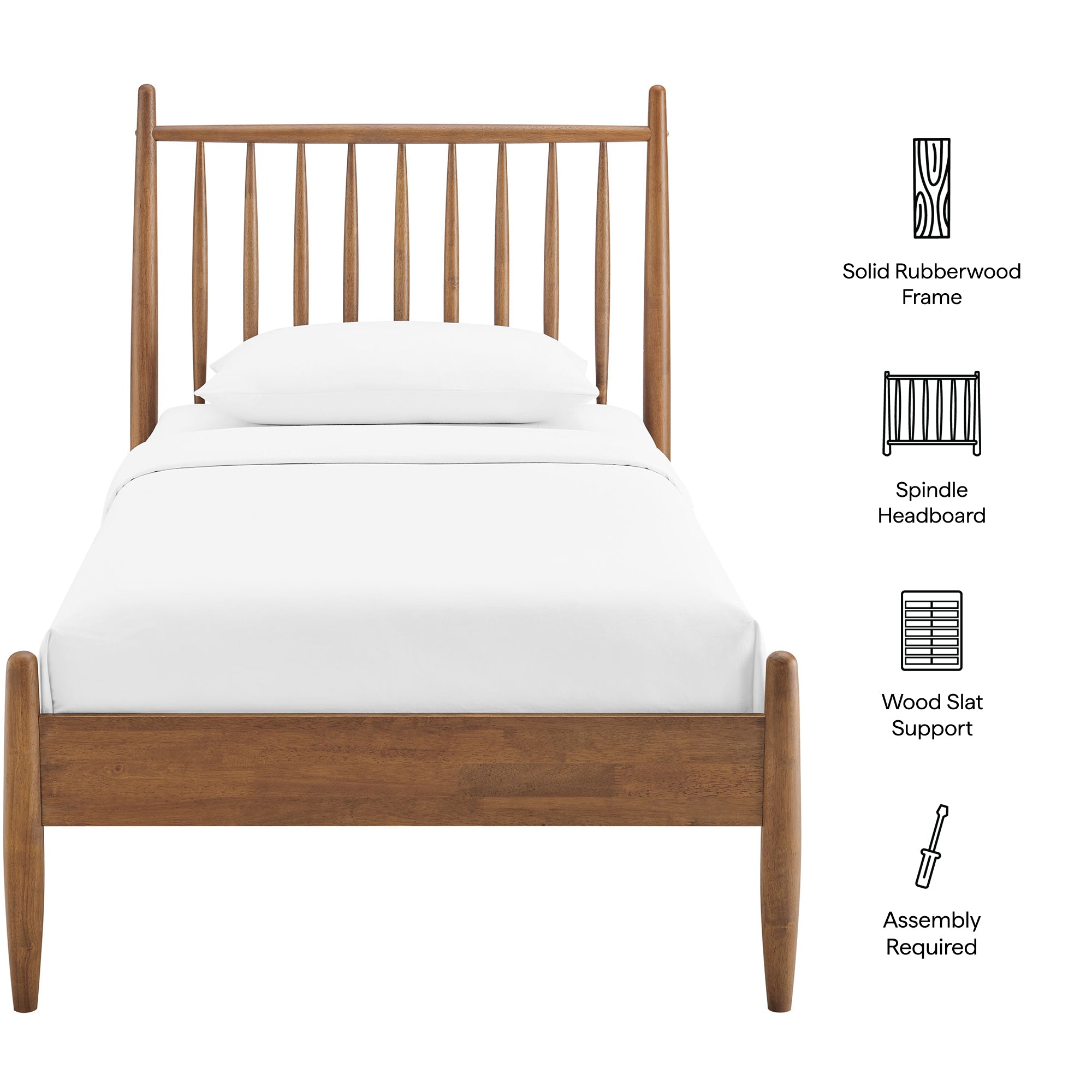 Modway Zane Twin Size Spindle Bed Frame