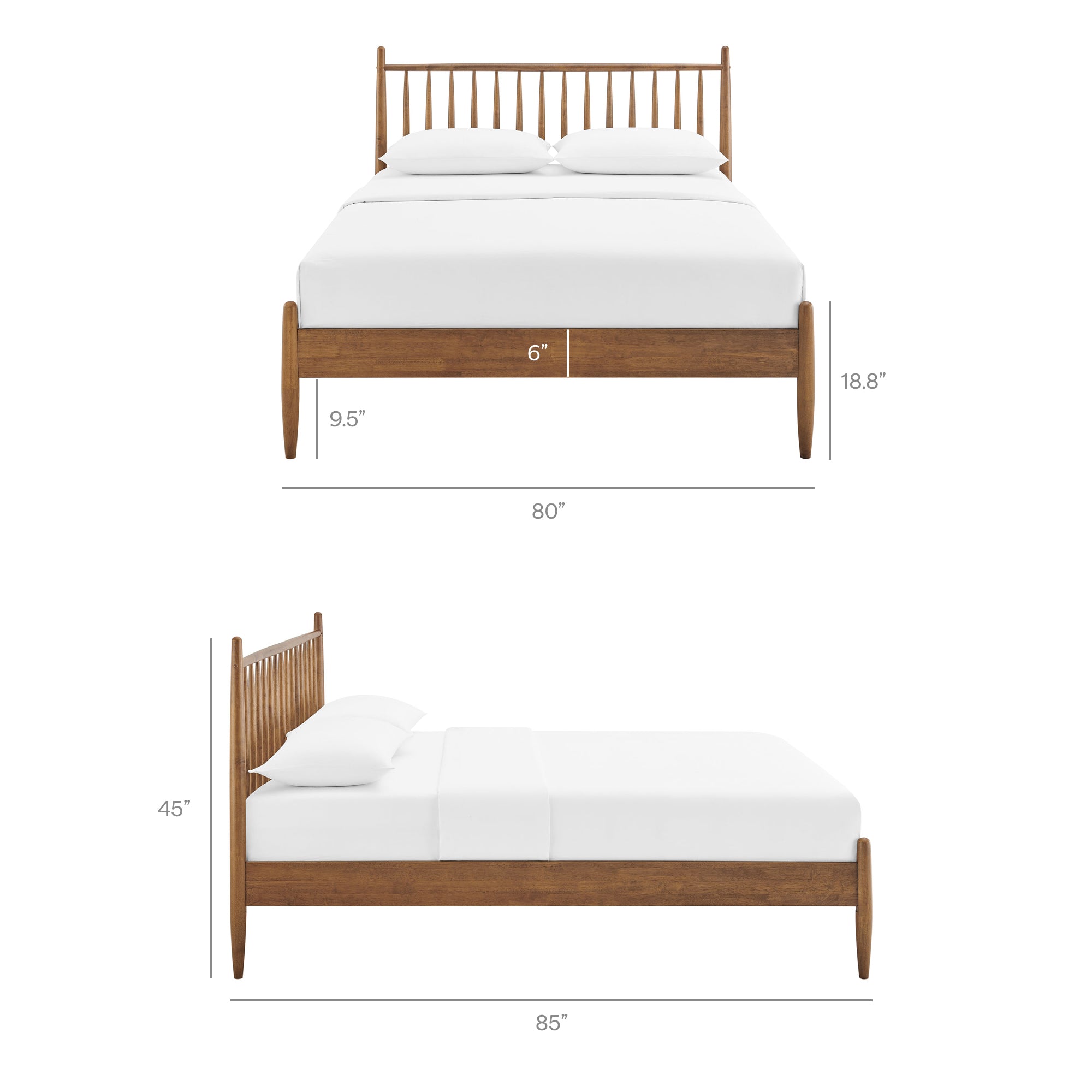 Modway Zane King Size Spindle Bed