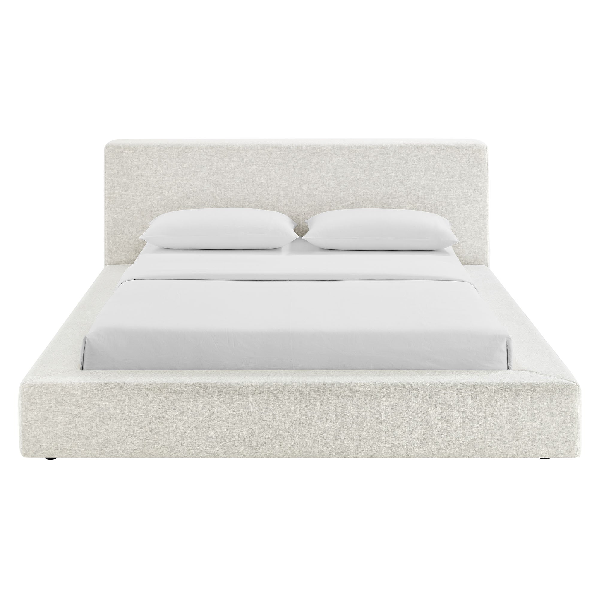 Modway MOD-7305 Luma Chenille Upholstered Queen Platform Bed Frame