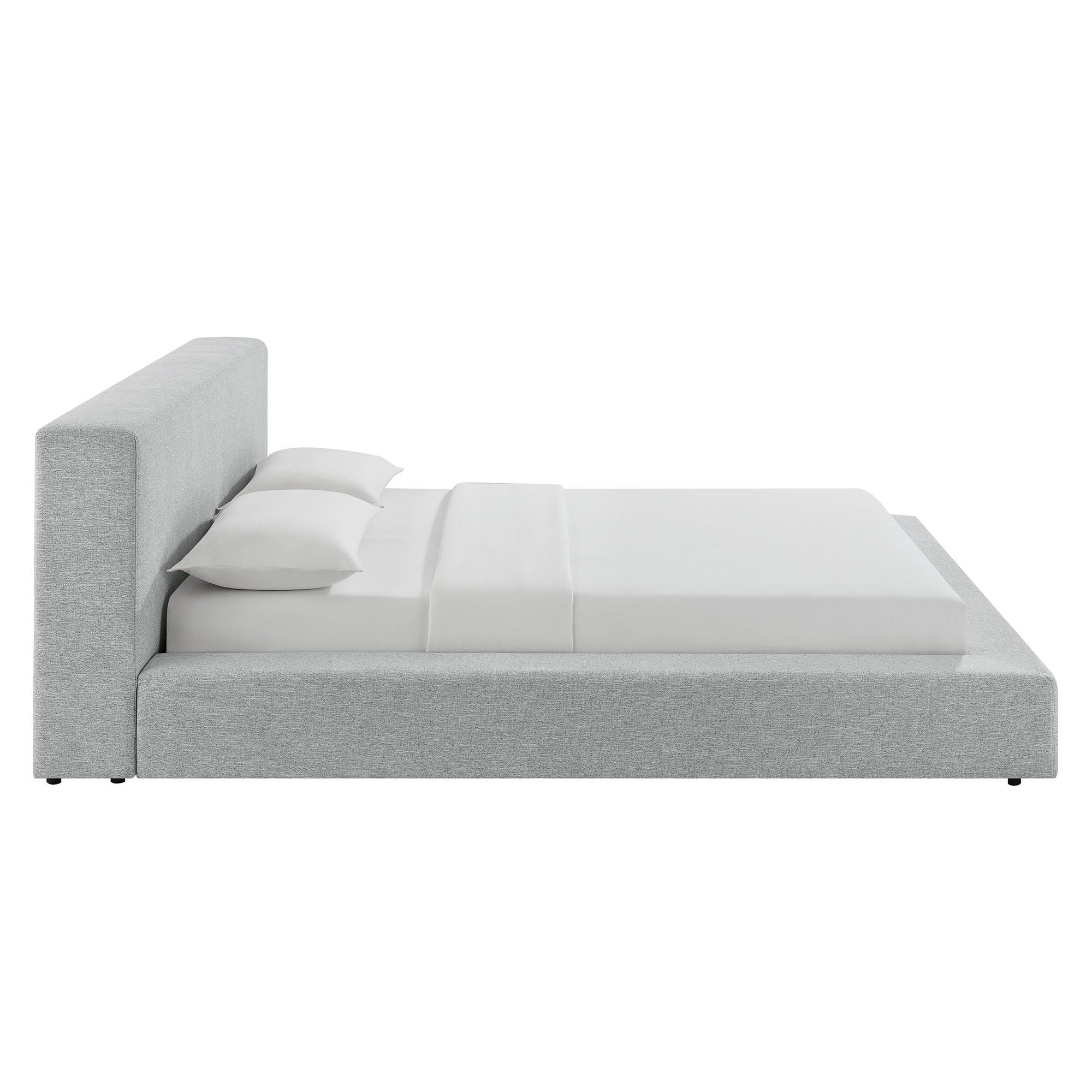 Modway MOD-7305 Luma Chenille Upholstered Queen Platform Bed Frame