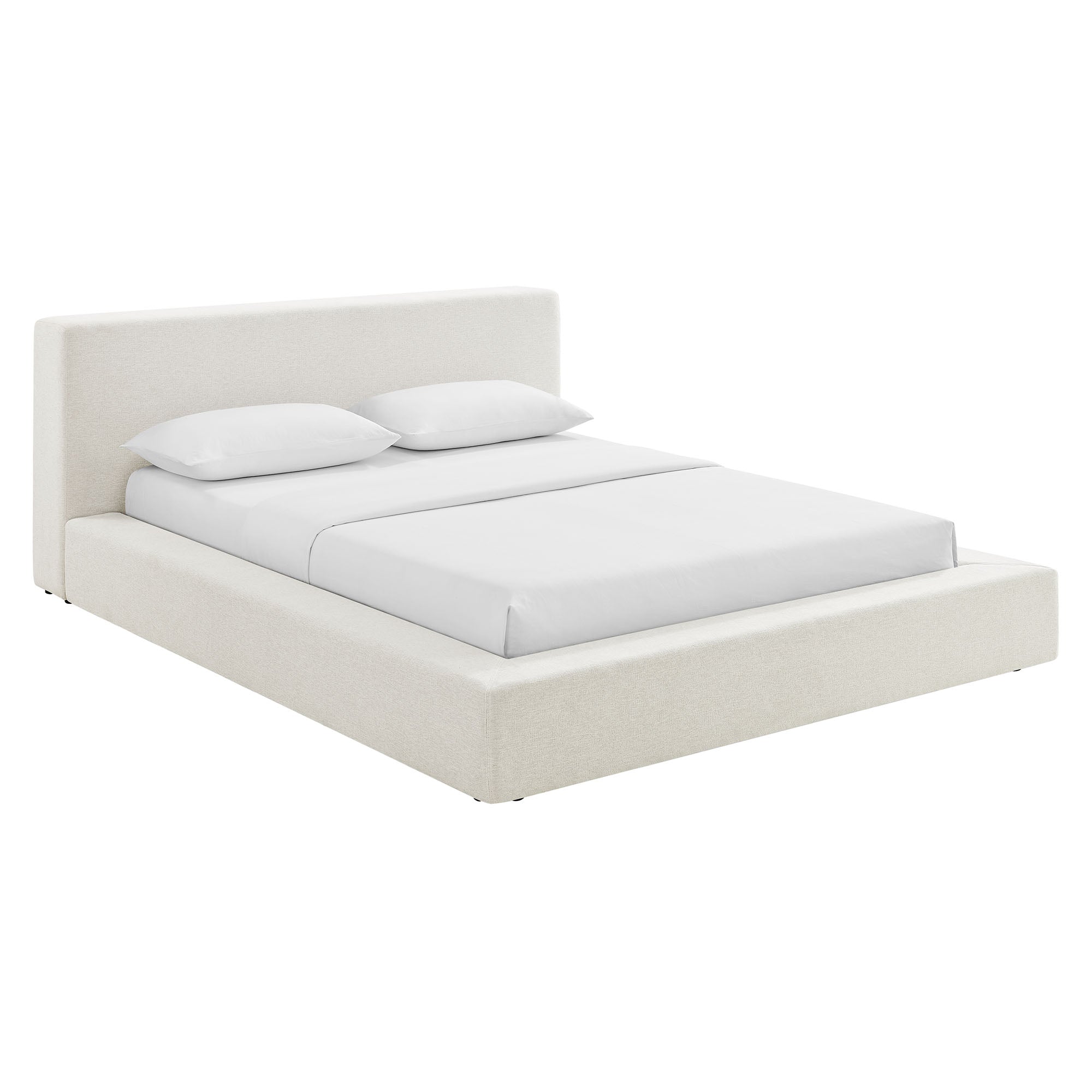Modway Luma Chenille Upholstered King Platform Bed Frame