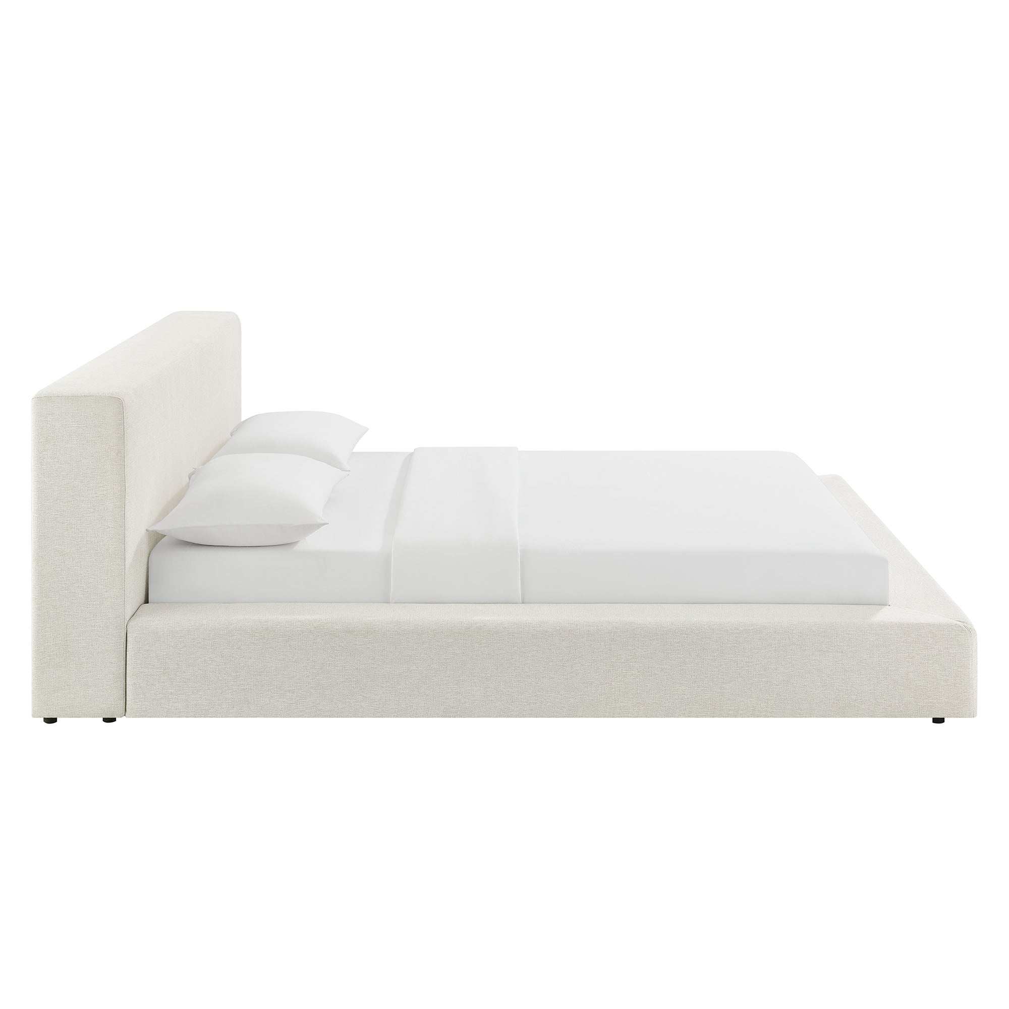 Modway Luma Chenille Upholstered King Platform Bed Frame
