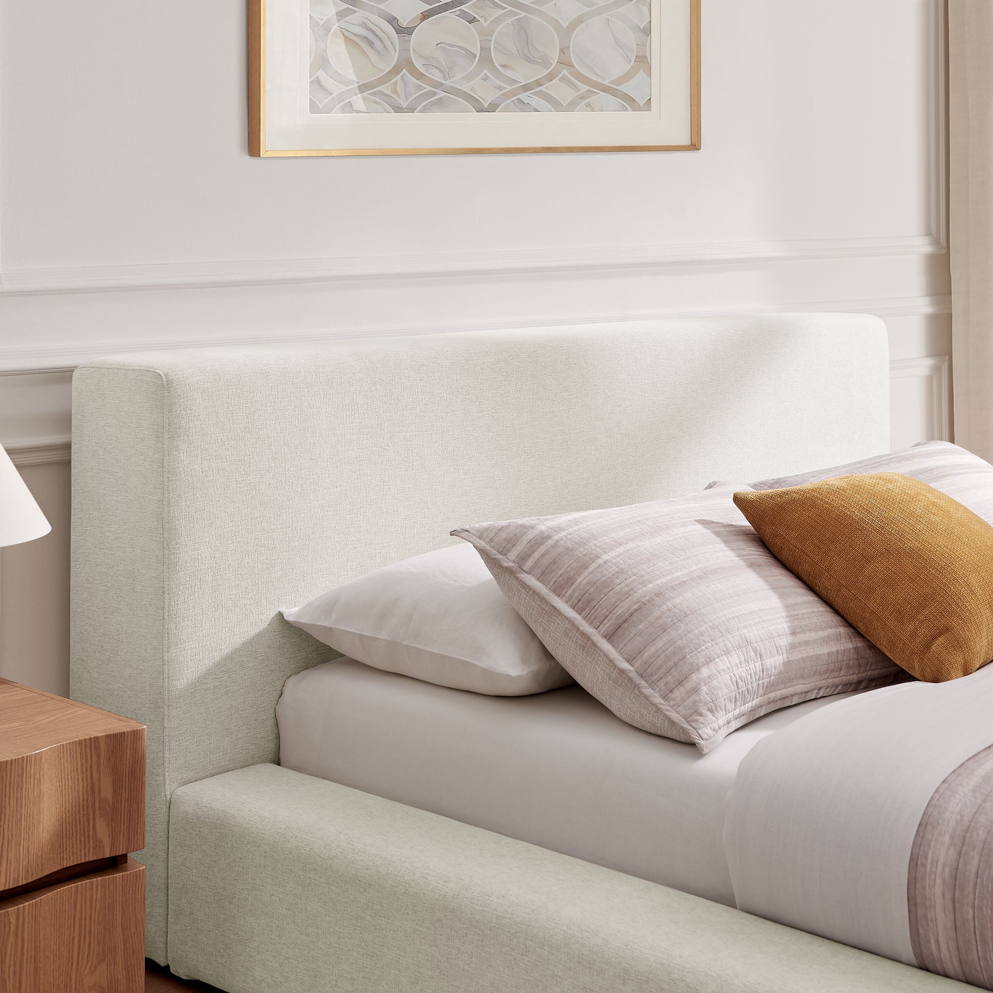 Modway MOD-7306 Luma Chenille Upholstered King Platform Bed Frame