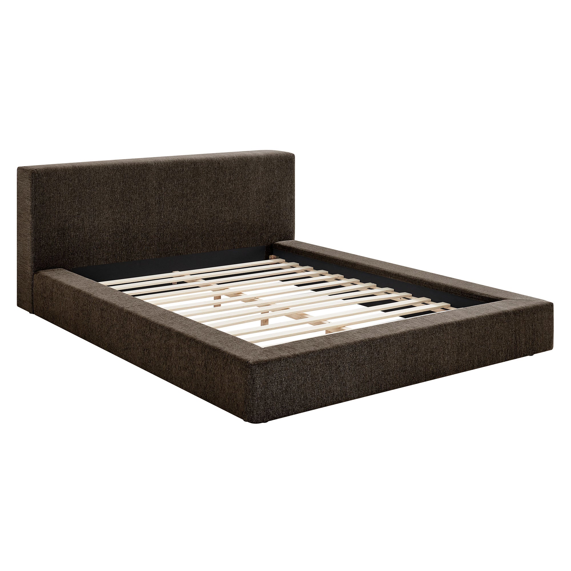 Modway MOD-7307 Luma Chenille Upholstered Queen Platform Bed Frame
