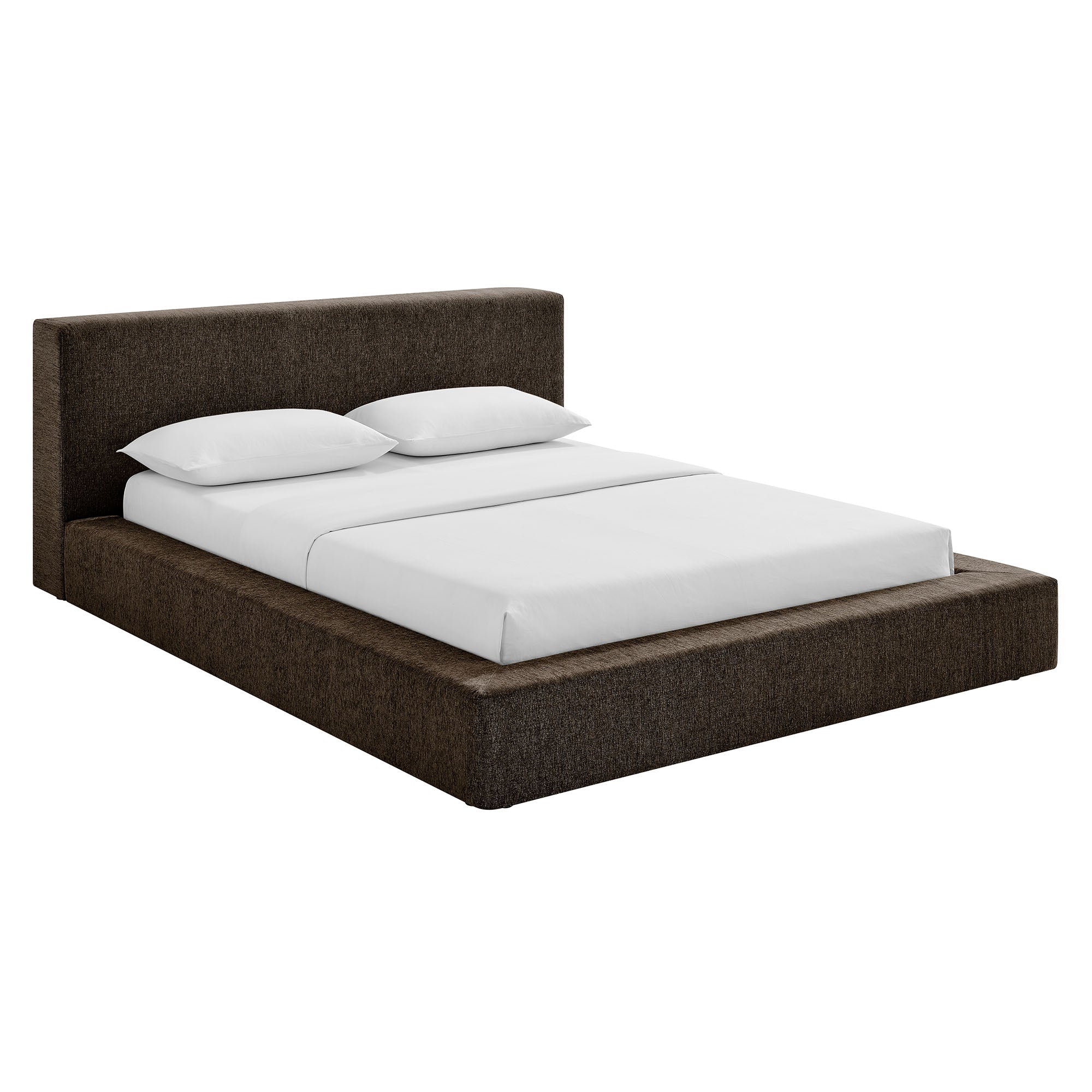 Modway Luma Chenille Upholstered Queen Platform Bed Frame