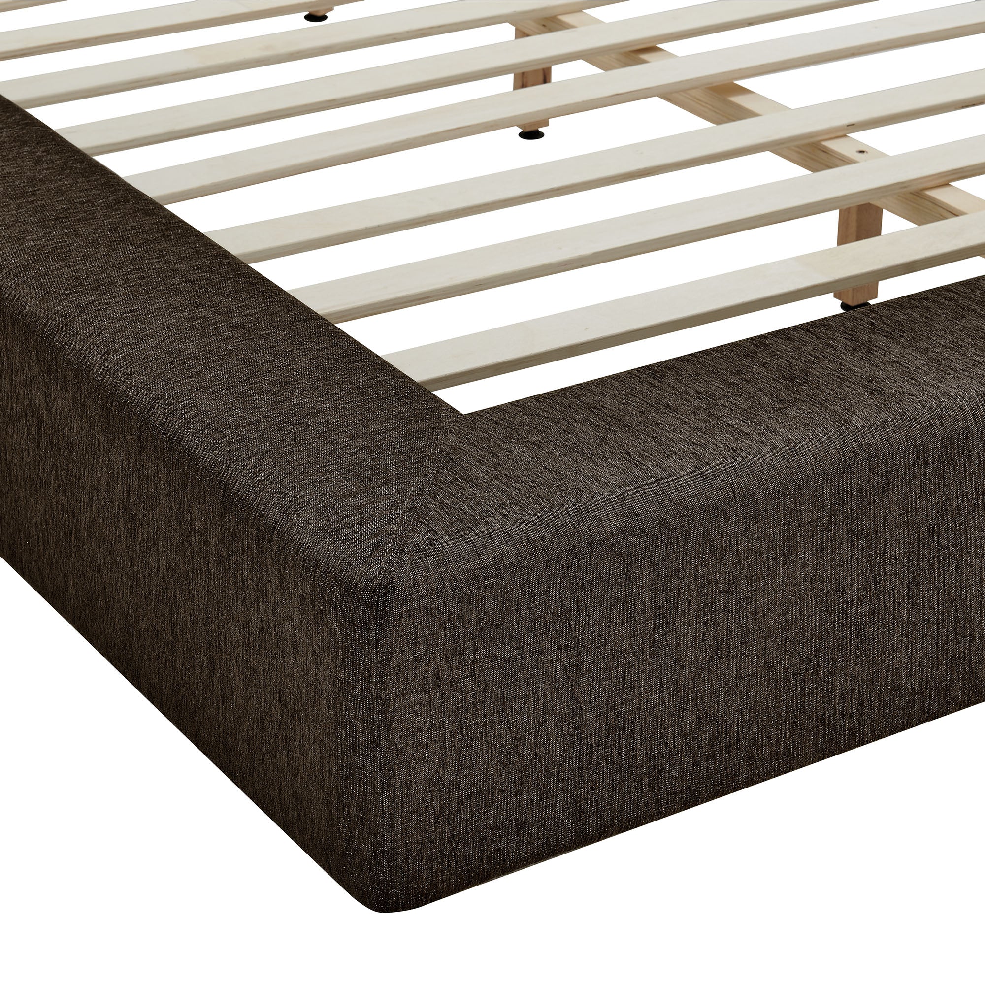 Modway MOD-7308 Luma Chenille Upholstered King Platform Bed Frame