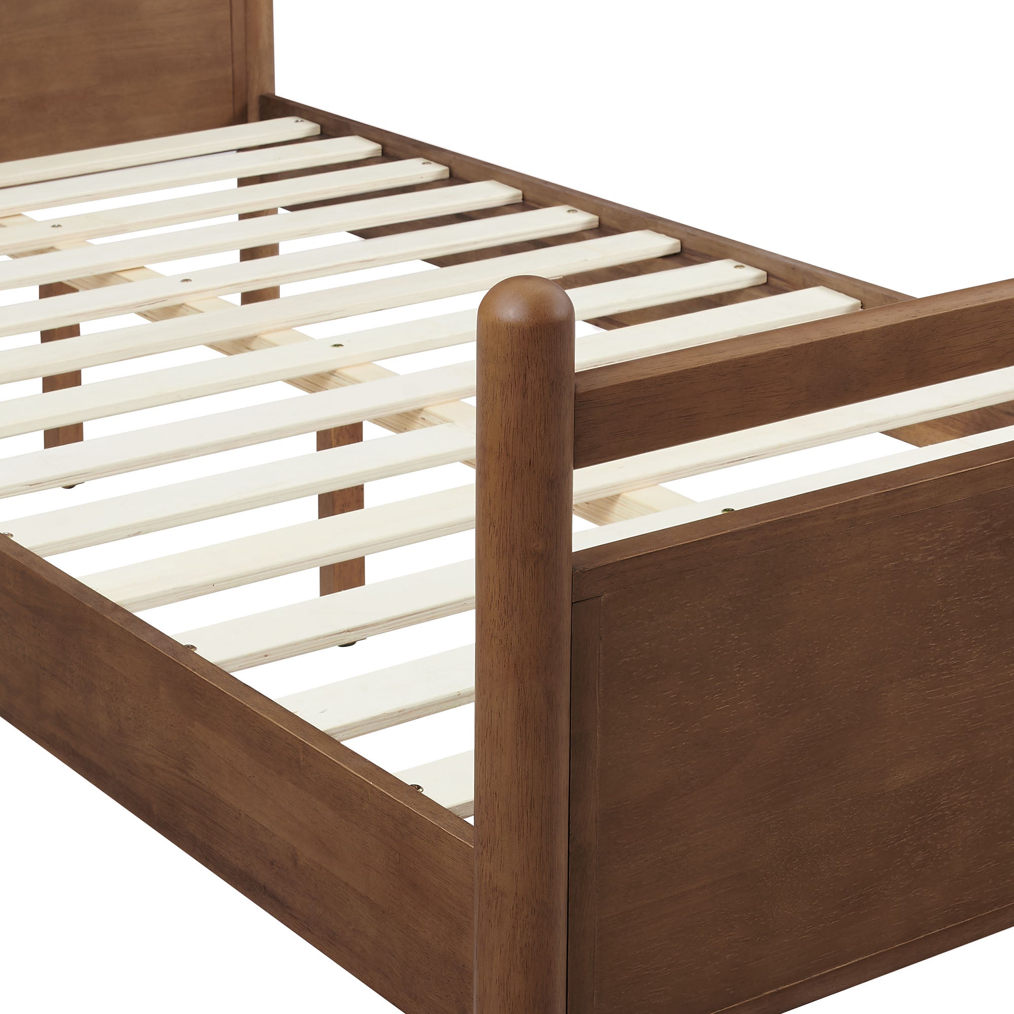 Modway MOD-7310 Leni Twin Size Vegan Leather and Wood Platform Bed Frame