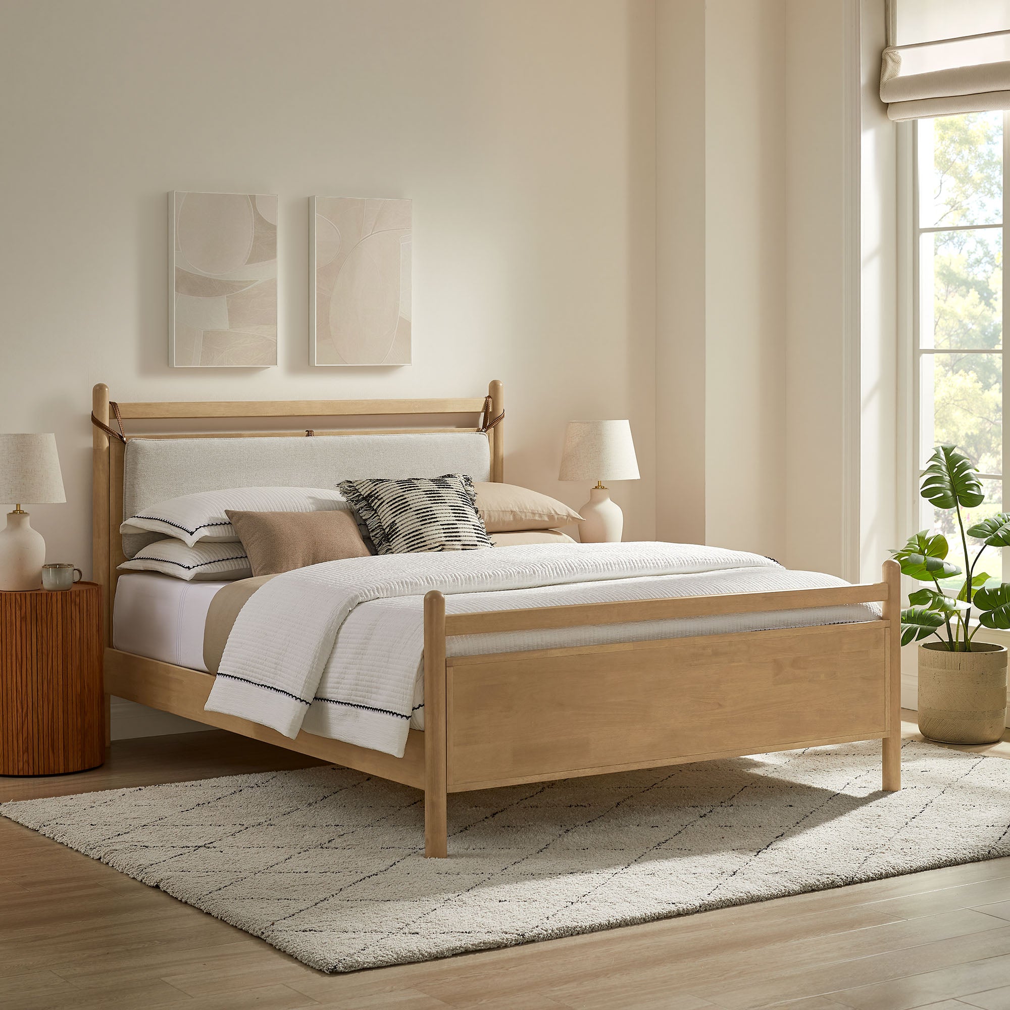 Modway MOD-7315 Leni King Size Wood Platform Bed Frame
