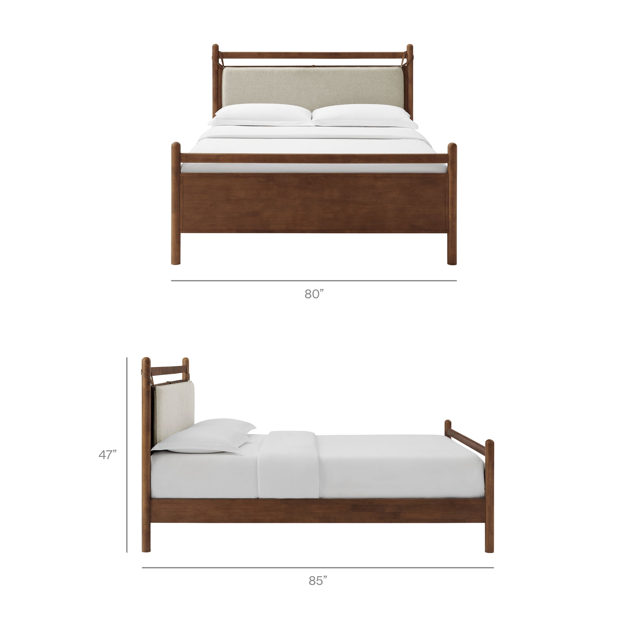 Modway MOD-7315 Leni King Size Wood Platform Bed Frame