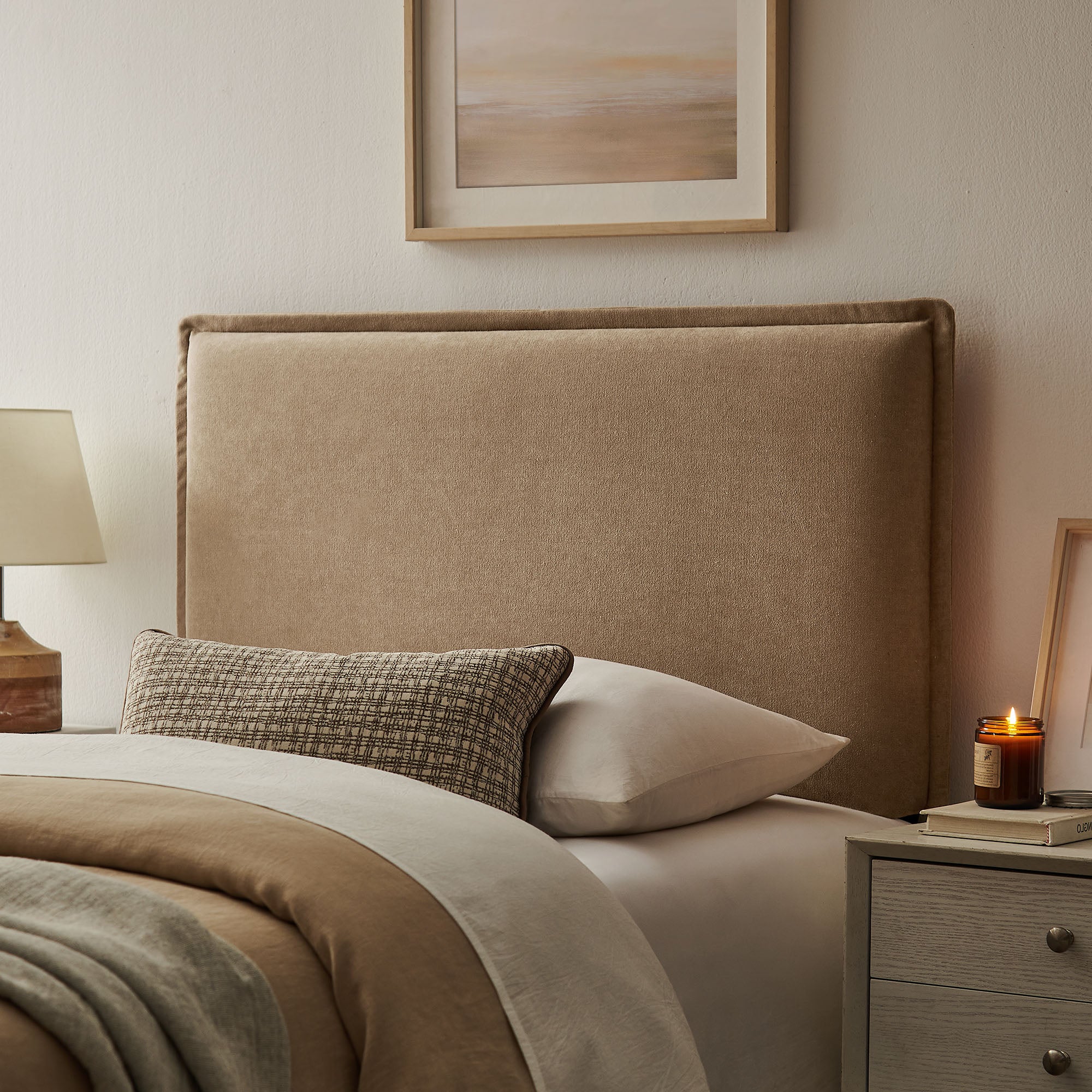 Modway MOD-7317 Camille Upholstered Linen Blend Twin Size Headboard