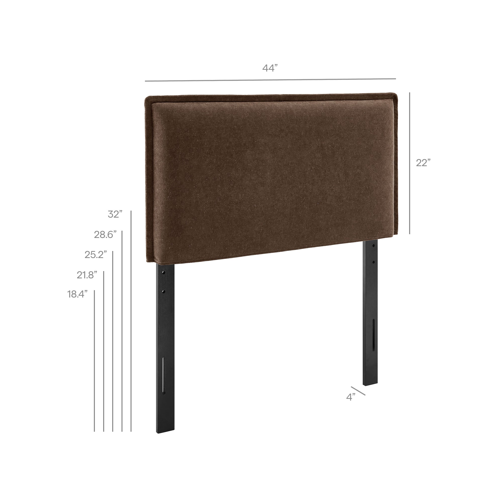 Modway MOD-7317 Camille Upholstered Linen Blend Twin Size Headboard