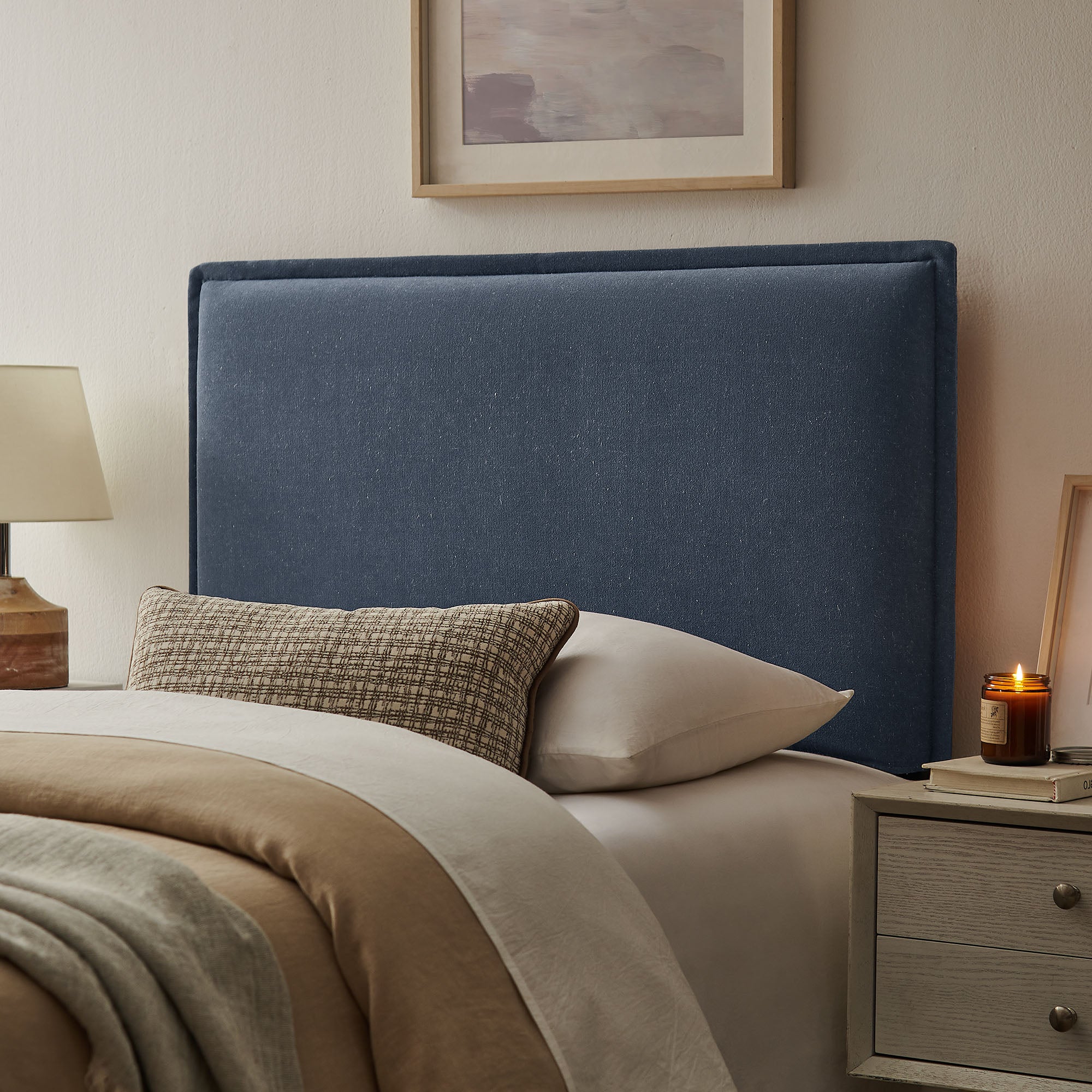 Modway MOD-7317 Camille Upholstered Linen Blend Twin Size Headboard