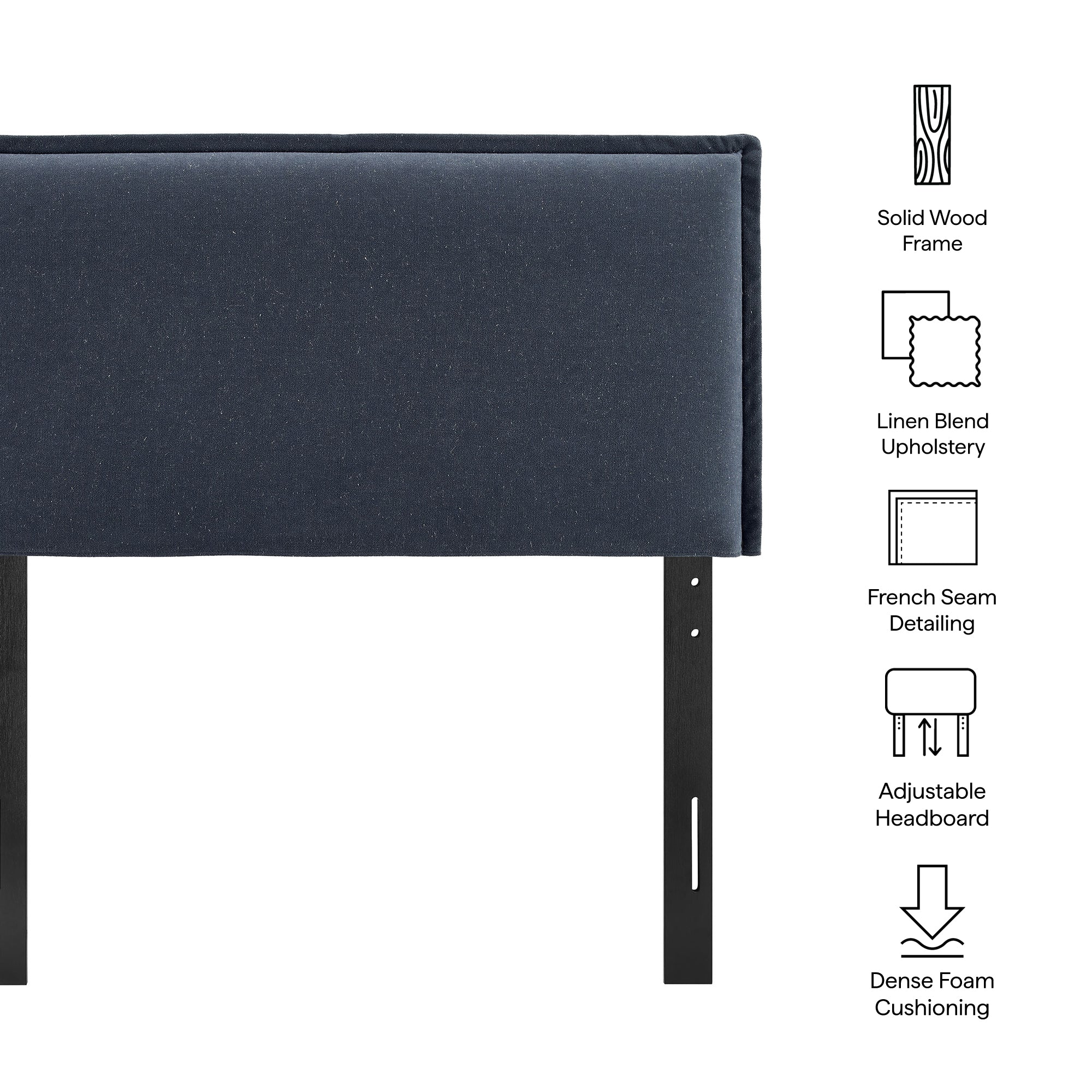 Modway MOD-7317 Camille Upholstered Linen Blend Twin Size Headboard
