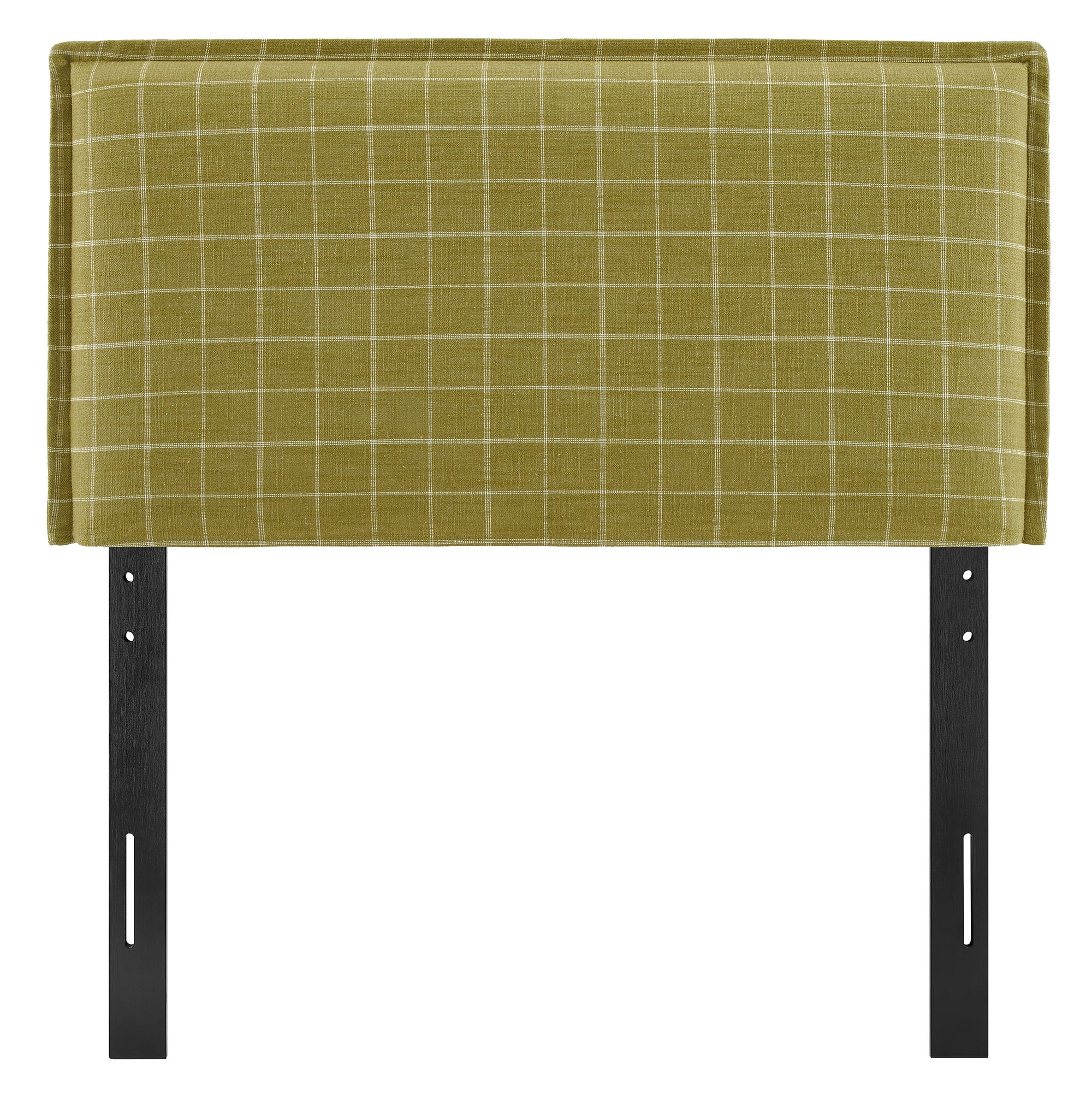 Modway MOD-7319 Camille Checkered Linen Blend Twin Size Headboard