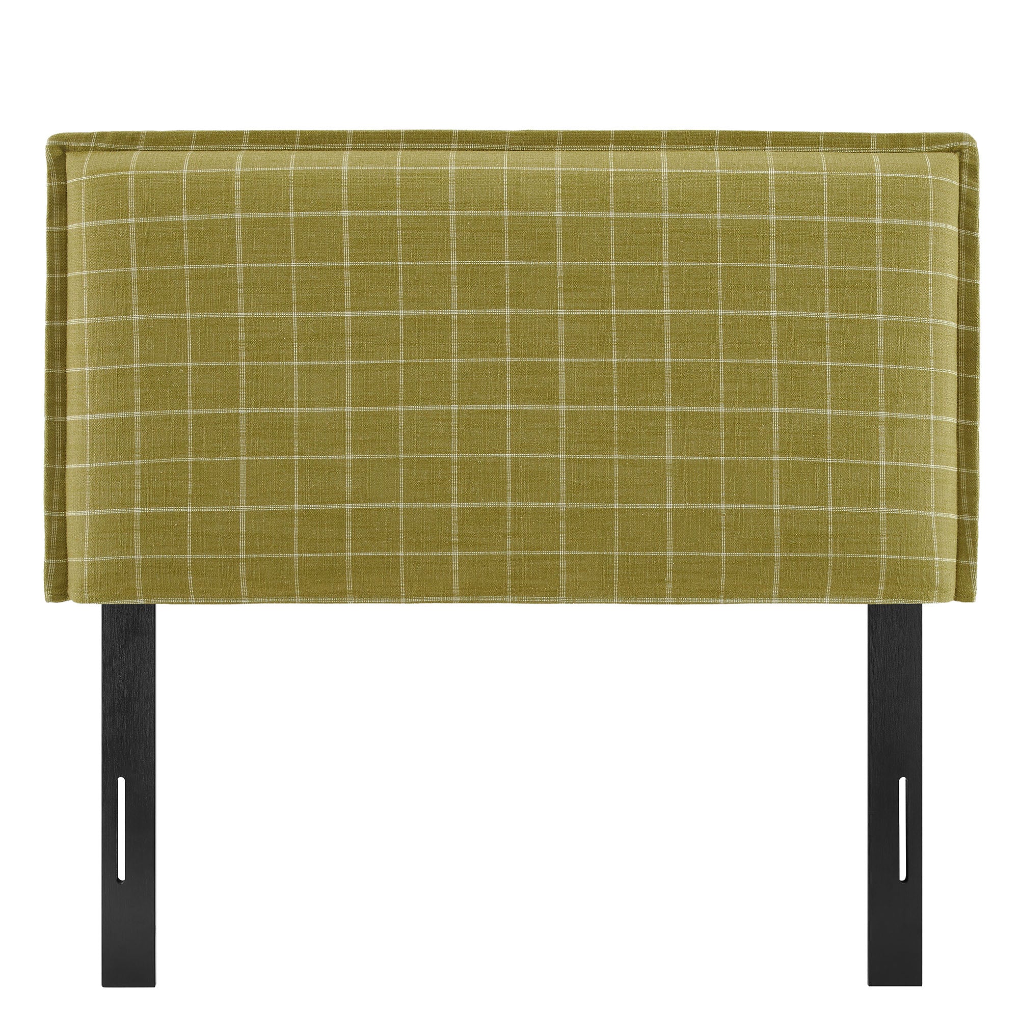 Modway MOD-7319 Camille Checkered Linen Blend Twin Size Headboard