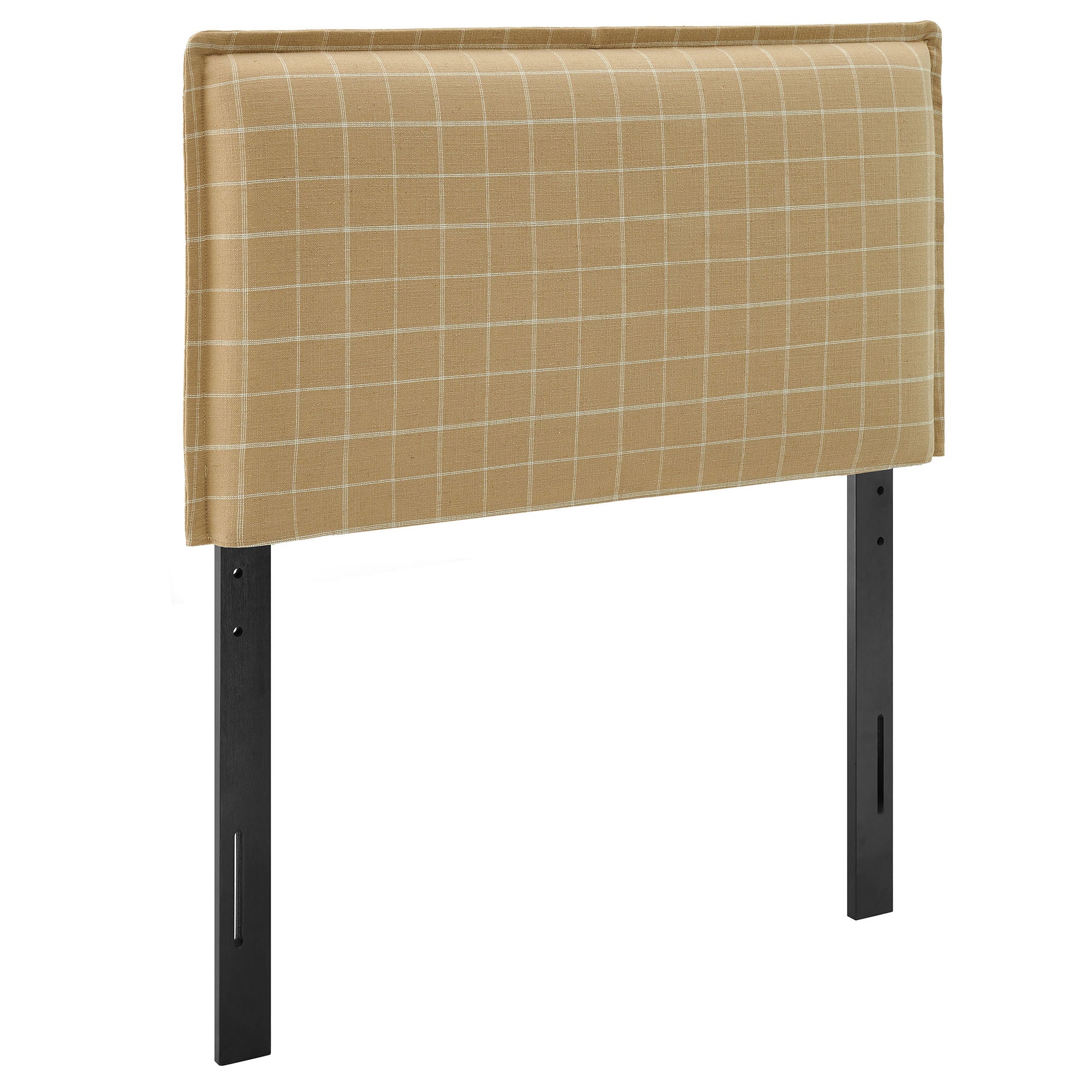 Modway MOD-7319 Camille Checkered Linen Blend Twin Size Headboard