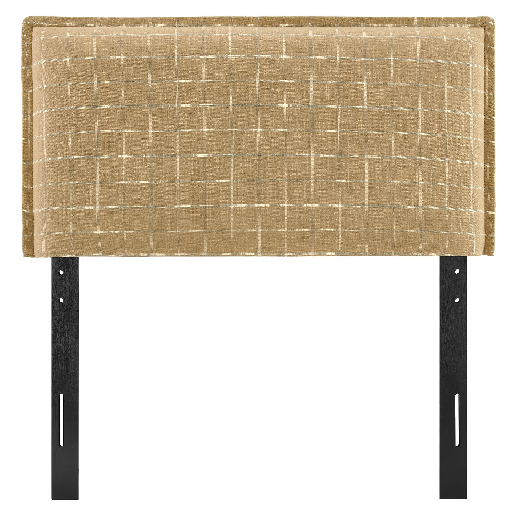 Modway MOD-7319 Camille Checkered Linen Blend Twin Size Headboard