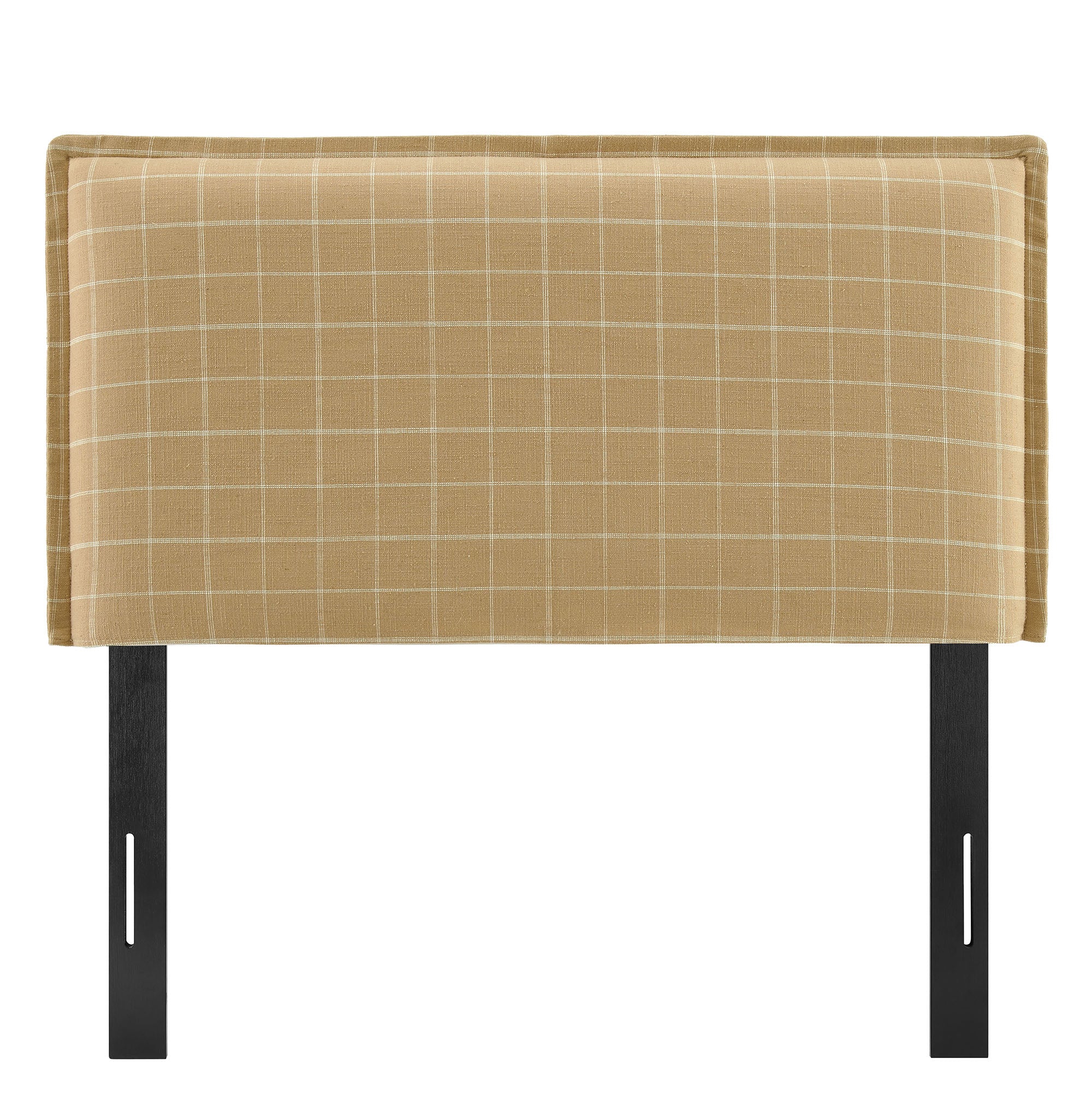 Modway MOD-7319 Camille Checkered Linen Blend Twin Size Headboard