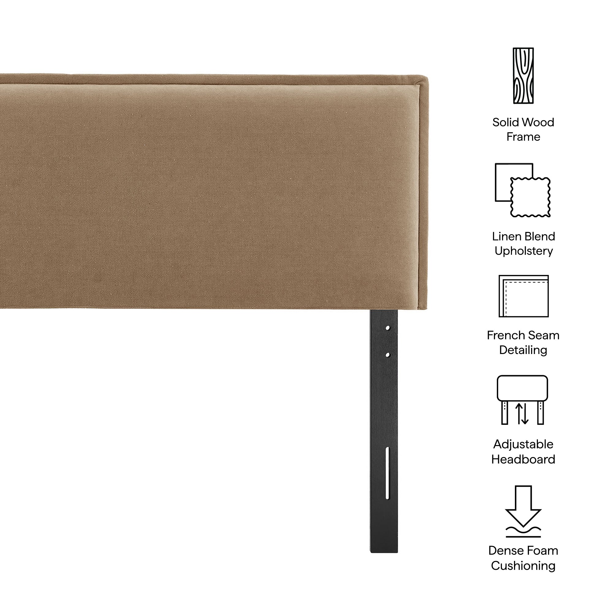 Modway MOD-7320 Camille Upholstered Linen Blend Full Size Headboard
