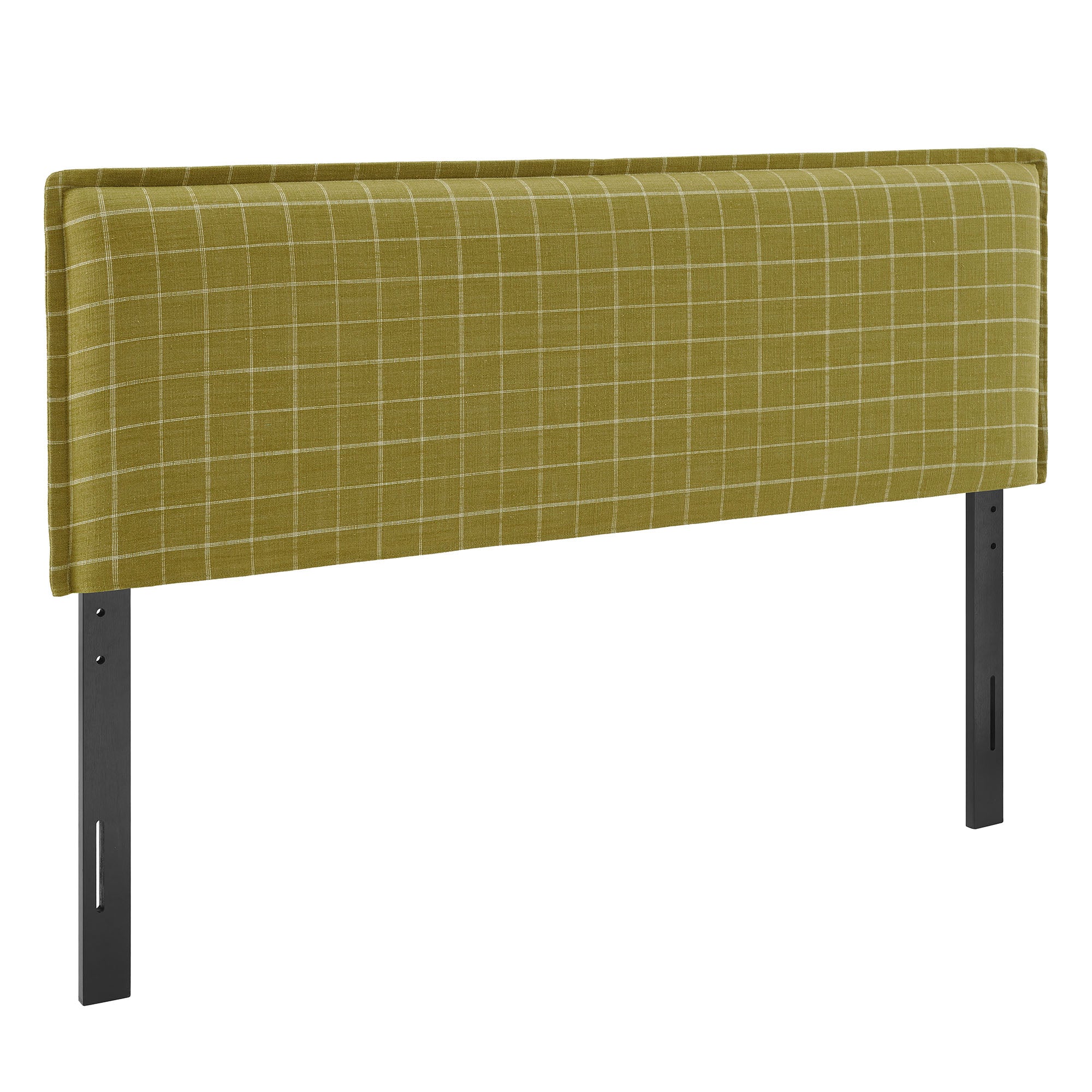 Modway MOD-7325 Camille Checkered Linen Blend Queen Size Headboard