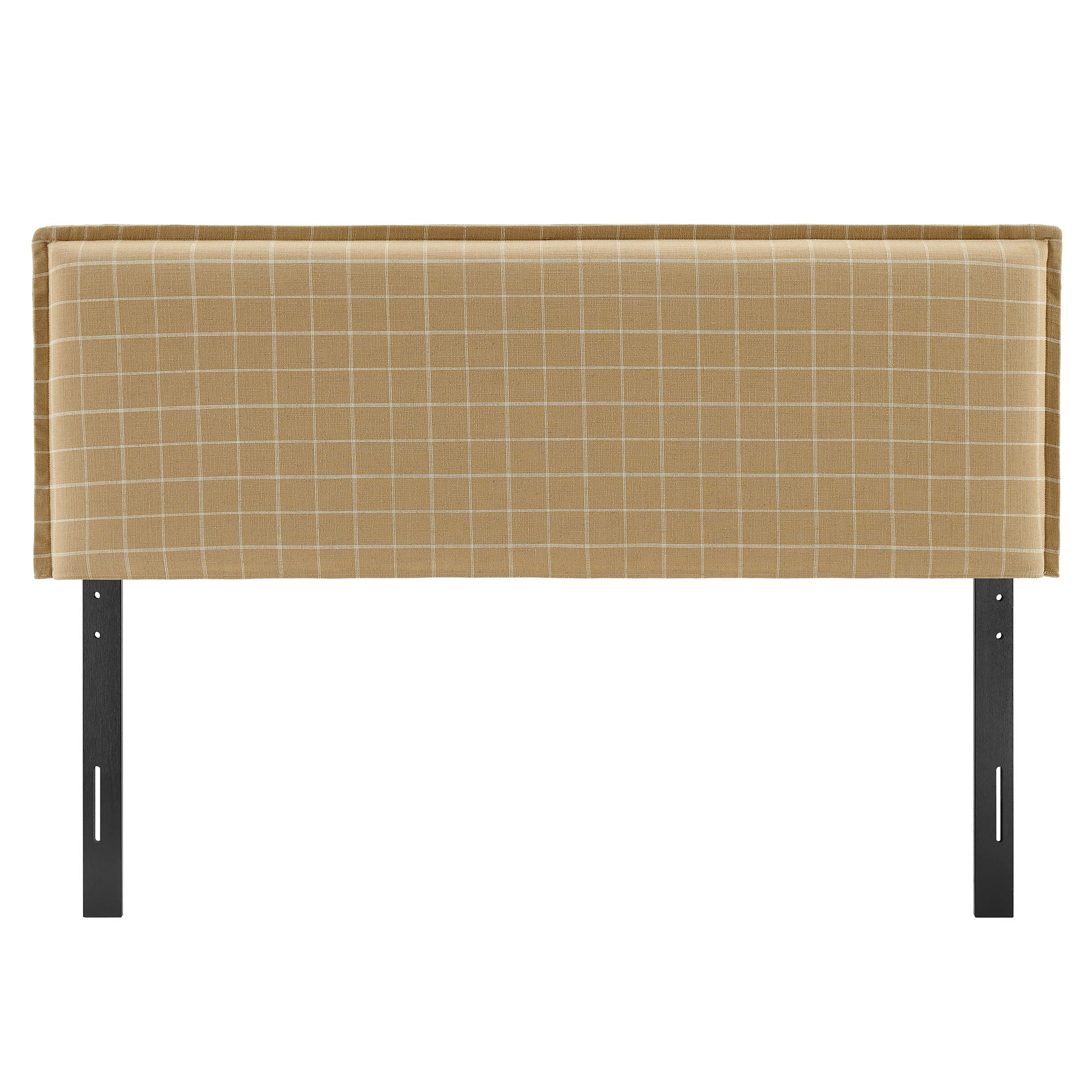 Modway MOD-7325 Camille Checkered Linen Blend Queen Size Headboard