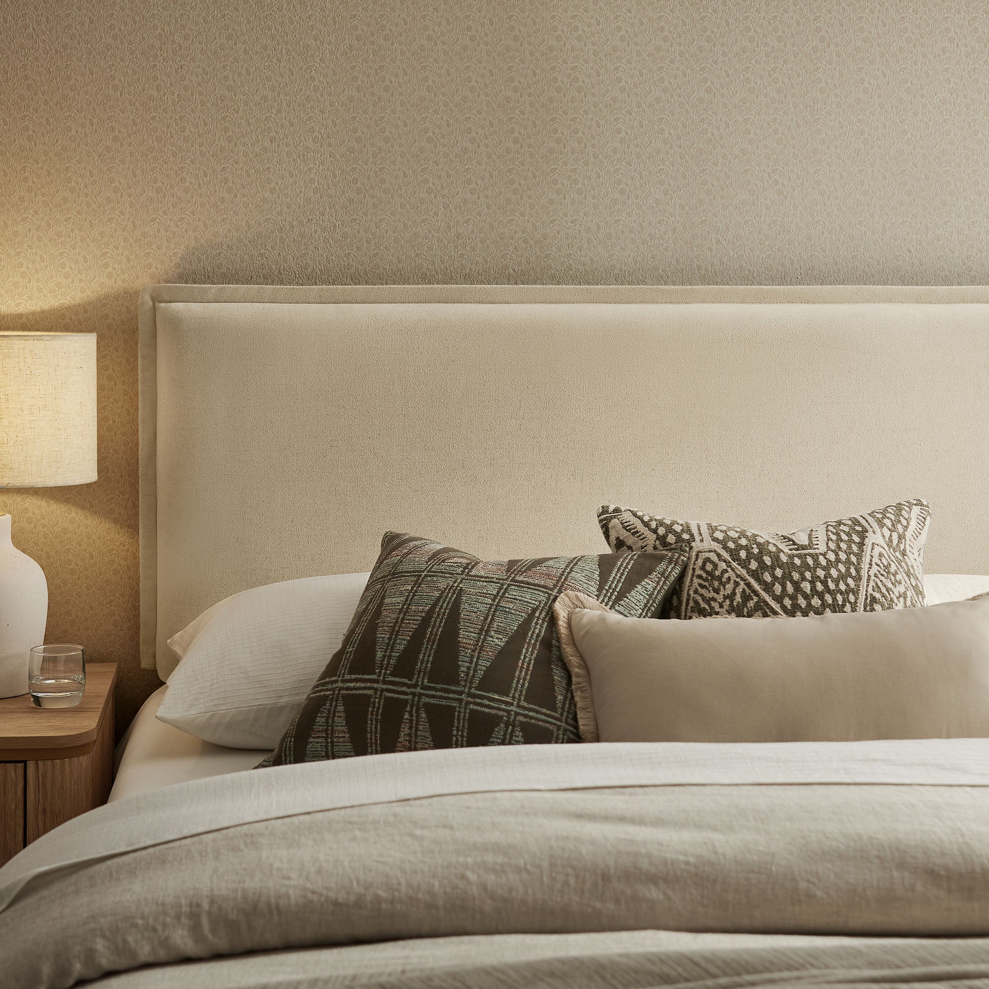 Modway MOD-7326 Camille Upholstered Linen Blend King Size Headboard